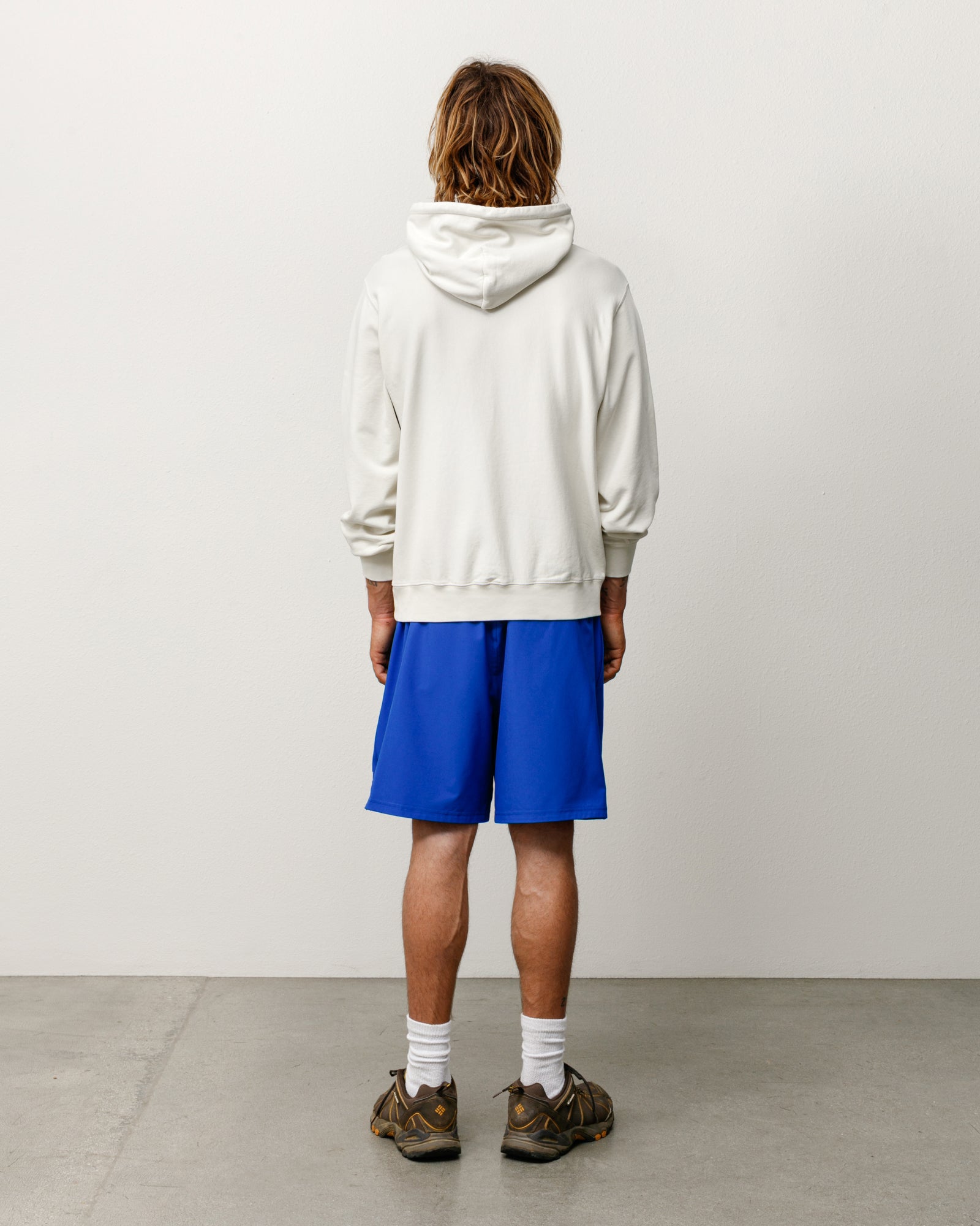 Lightweight Terry Hoodie Unisex Long Sleeve In Stone