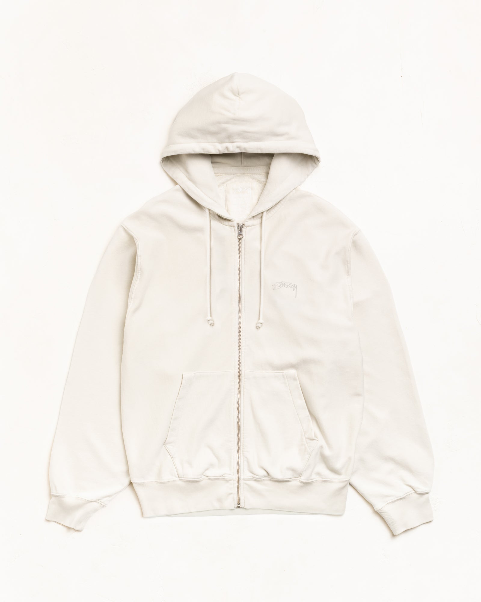 Lightweight Terry Zip Hoodie – Stone | Zip-up Fleece | Stüssy Japan