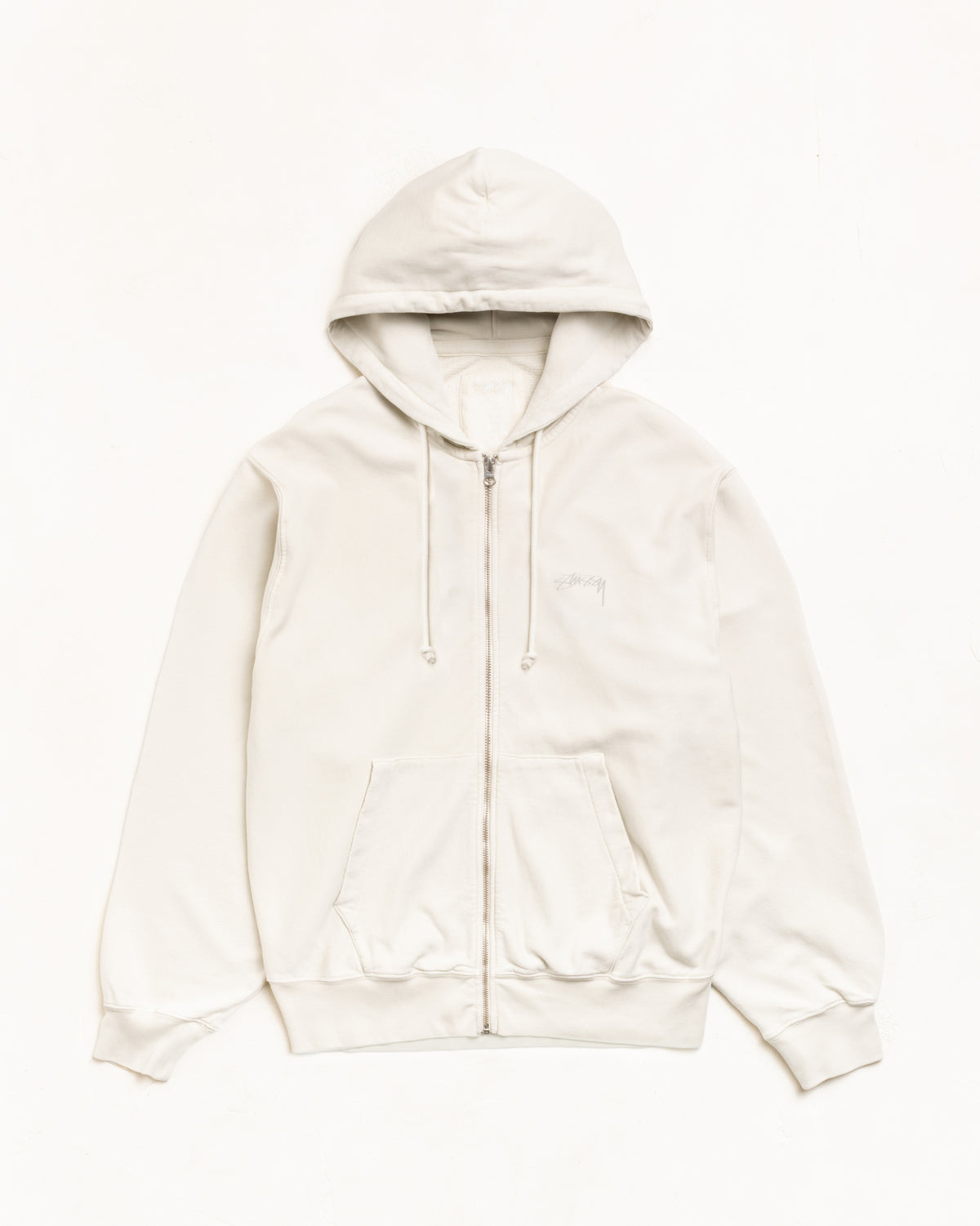 Lightweight Terry Zip Hoodie – Stone | Zip-up Fleece | Stüssy Japan