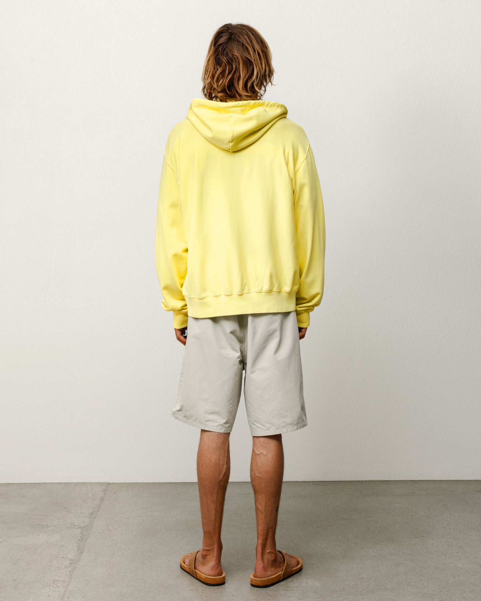 Lightweight Terry Zip Hoodie – Yellow | Zip-up Fleece | Stüssy Japan