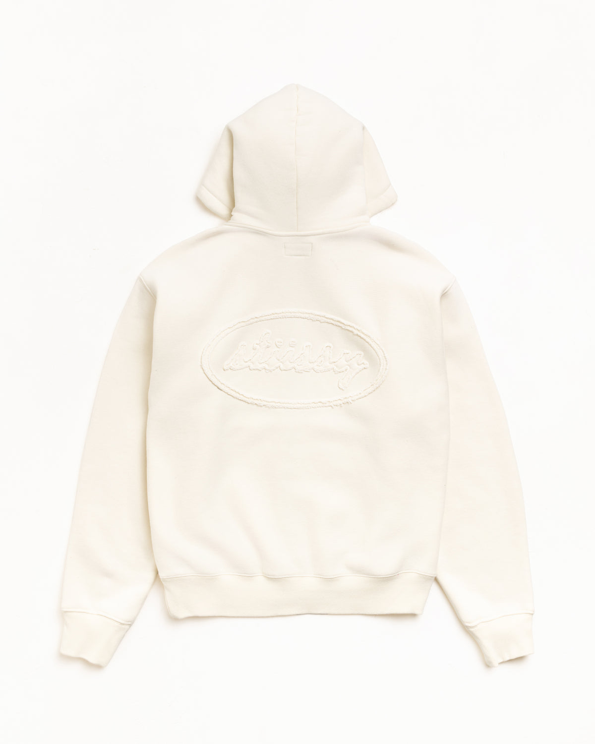 Cursive Applique Zip Hoodie – Natural | Sweats | Stüssy Japan