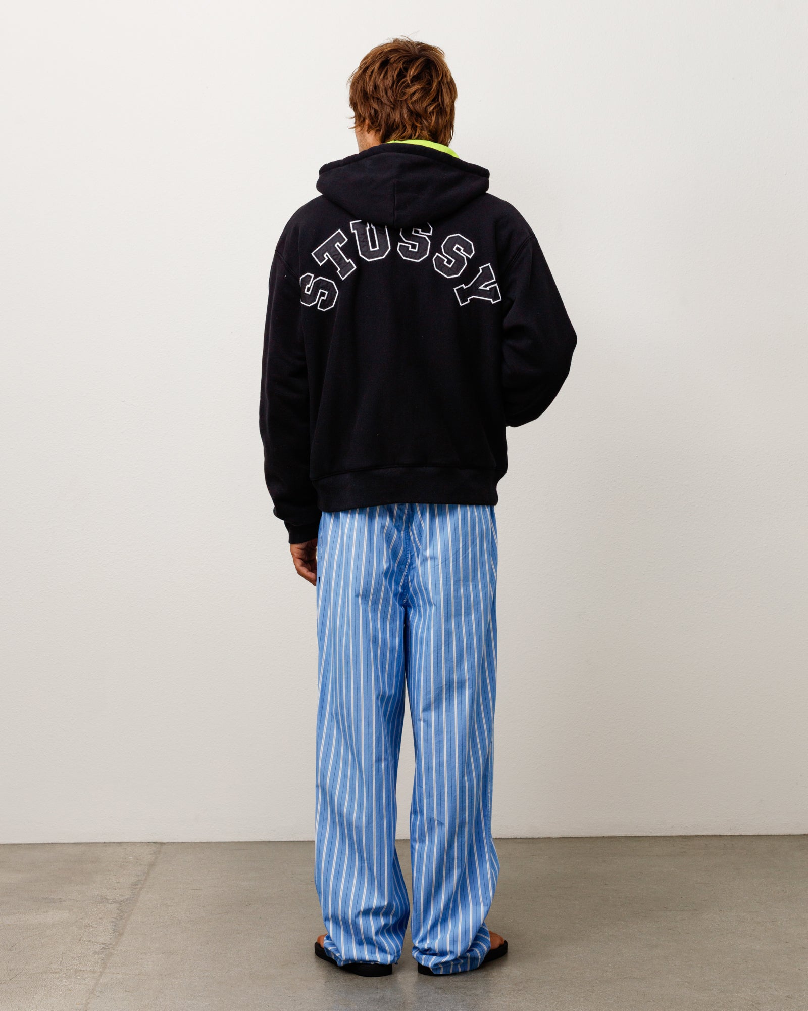 Double Faced Zip Hoodie - Black | Zip-up Fleece | Stüssy Japan