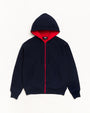 DOUBLE FACED ZIP HOODIE
