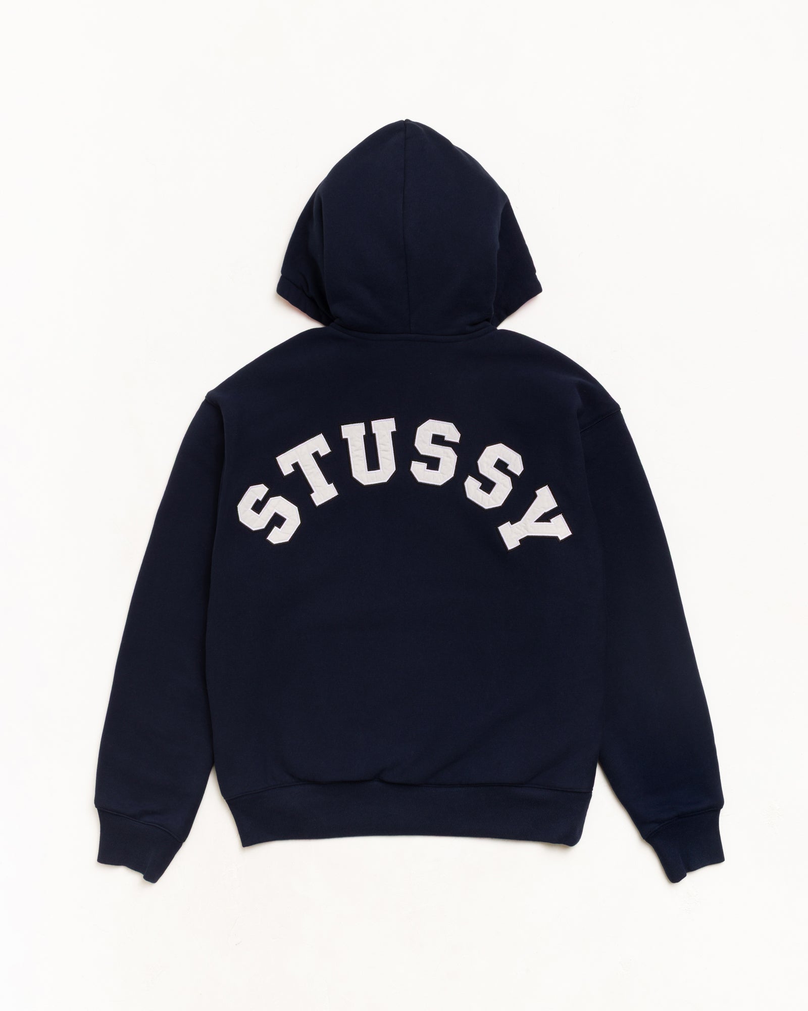Double Faced Zip Hoodie - Navy | Zip-up Fleece | Stüssy Japan