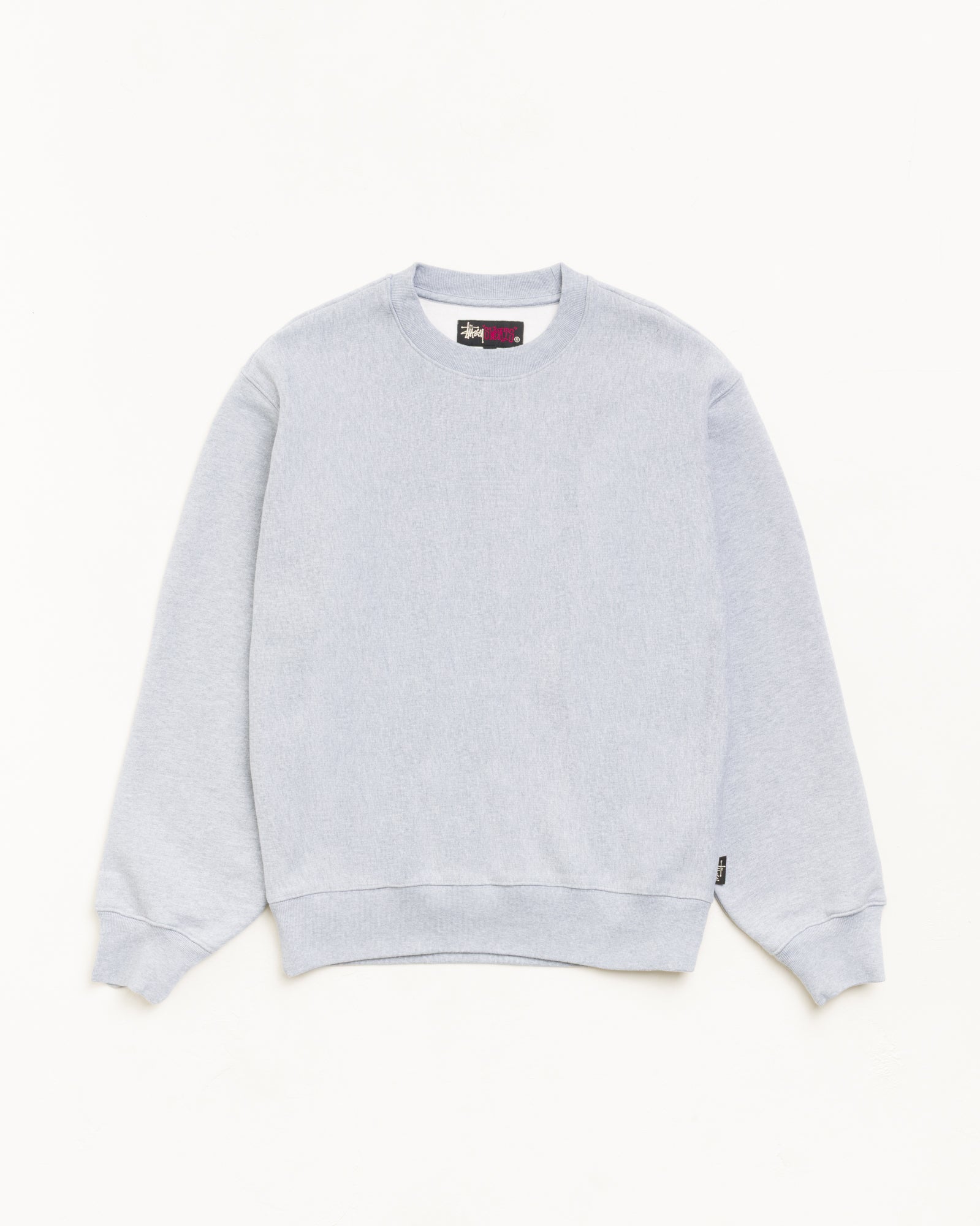 Fleece Crew - Grey Heather | Crew Fleece | Stüssy Japan
