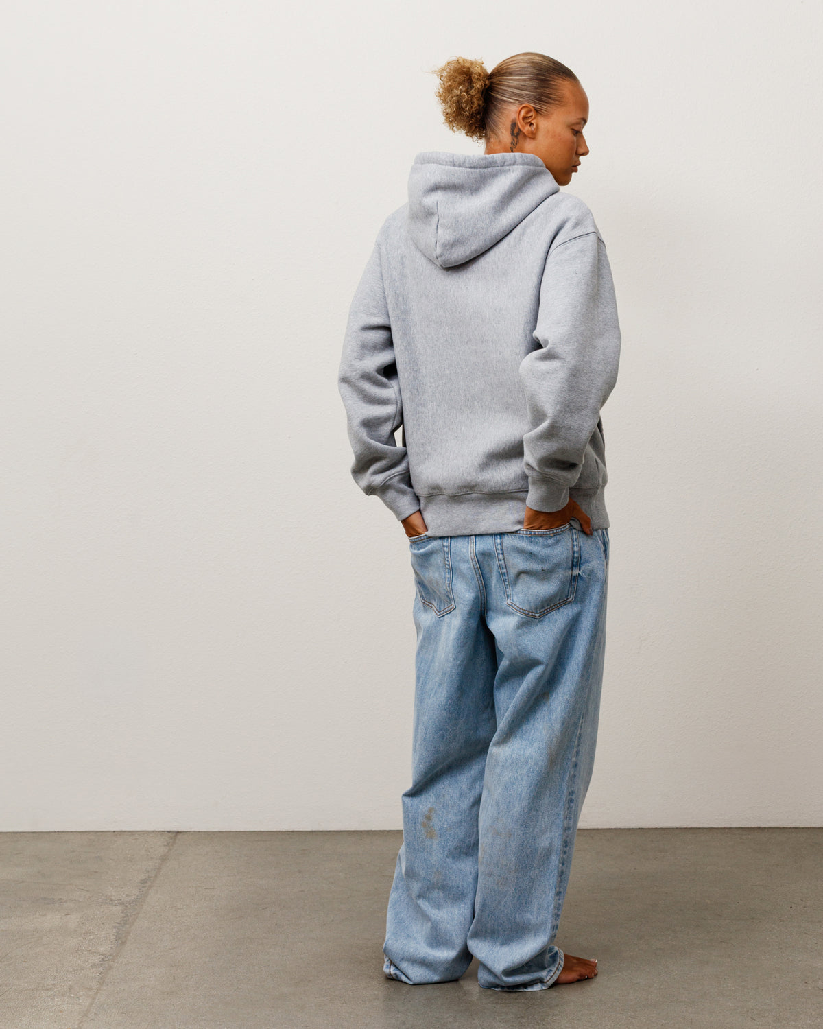 Sweats Hoodie Unisex Long Sleeve In Grey Heather