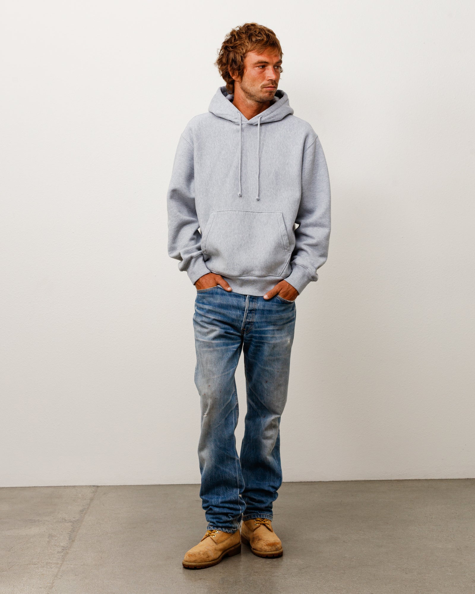 Fleece Hoodie - Grey Heather | Sweats | Stüssy Japan