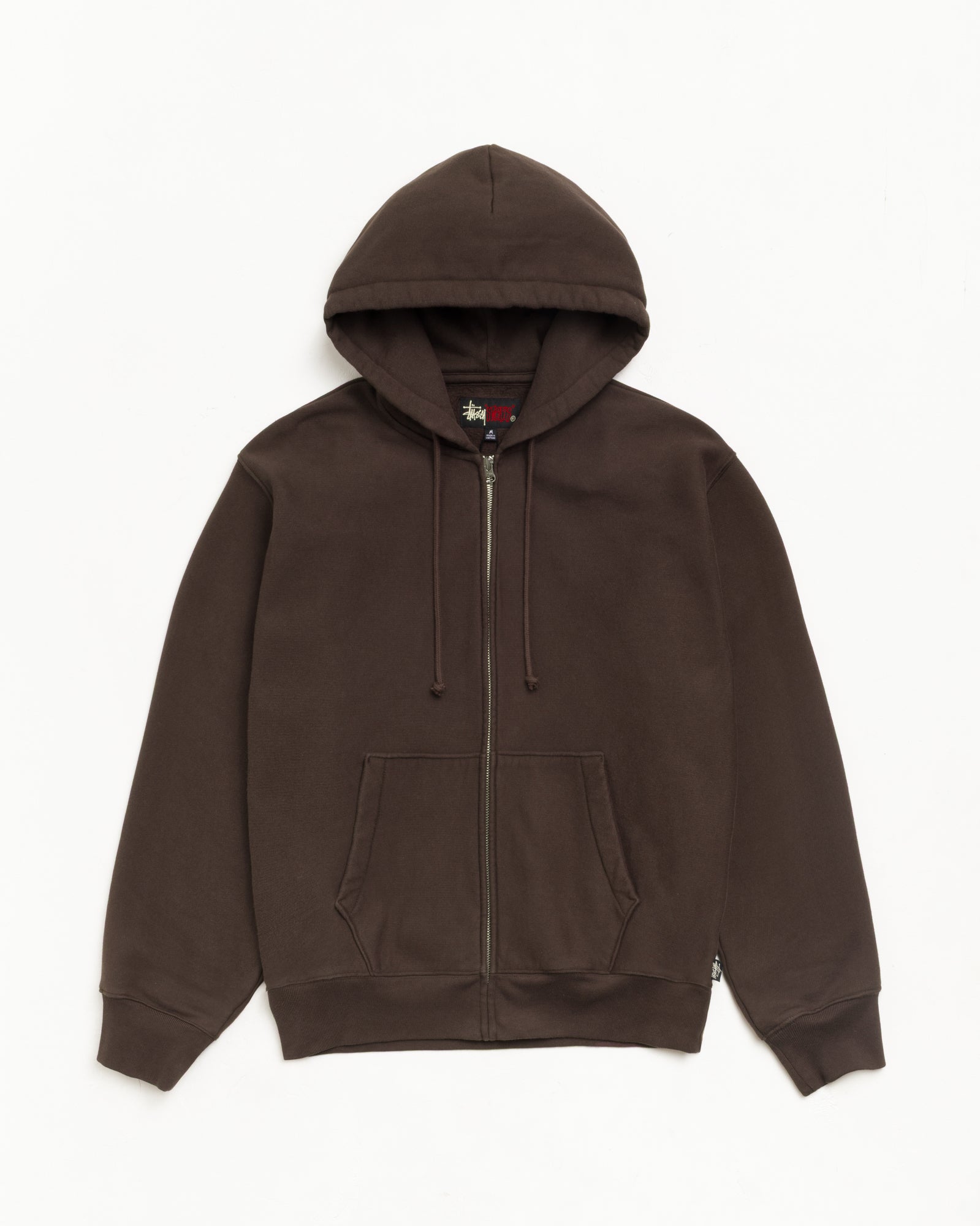 Fleece Zip Hoodie - Brown | Zip-up Fleece | Stüssy Japan