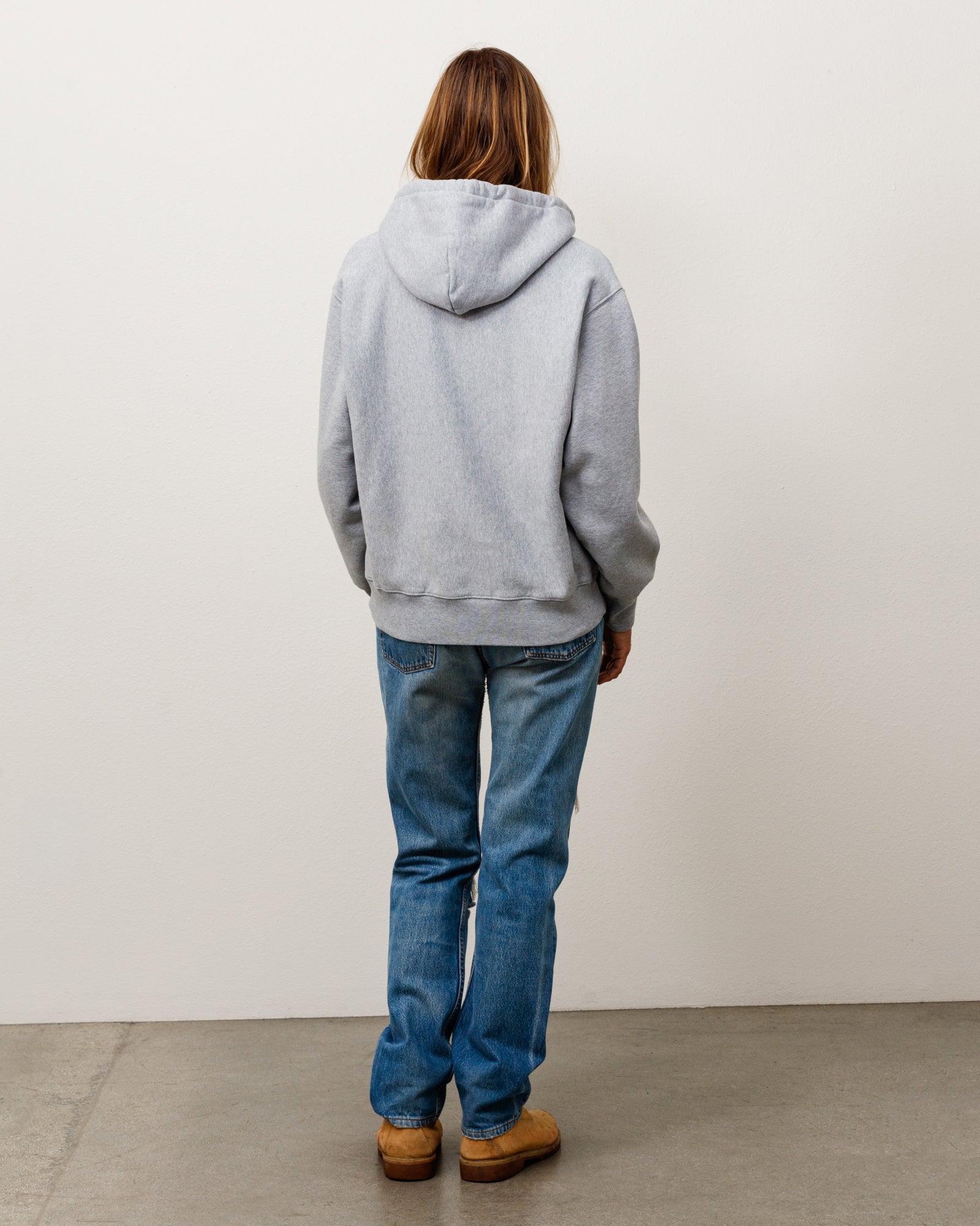 Fleece Zip Hoodie - Grey Heather | Zip-up Fleece | Stüssy Japan