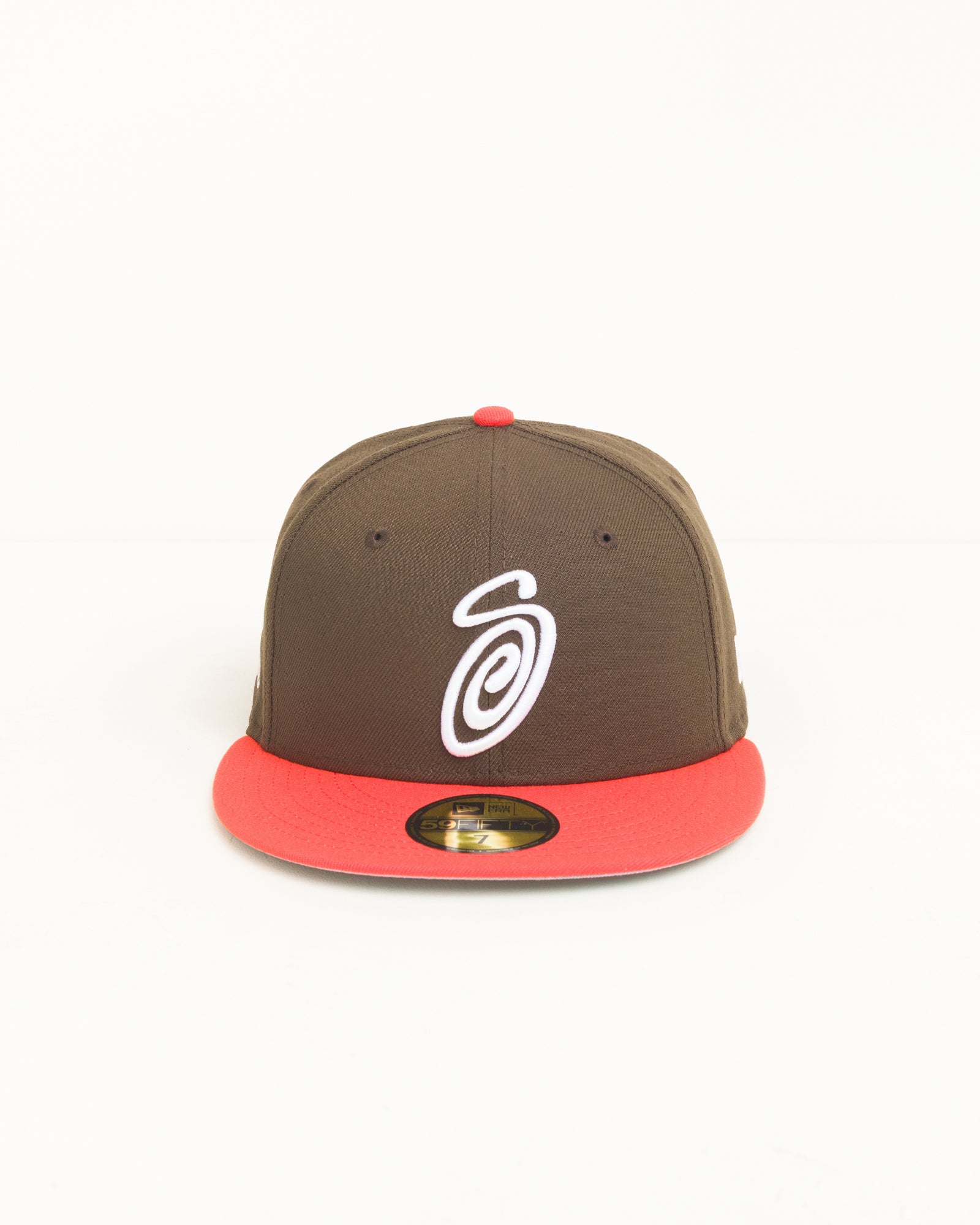 Curly S 59fifty New Era Cap Unisex In Brown/orange
