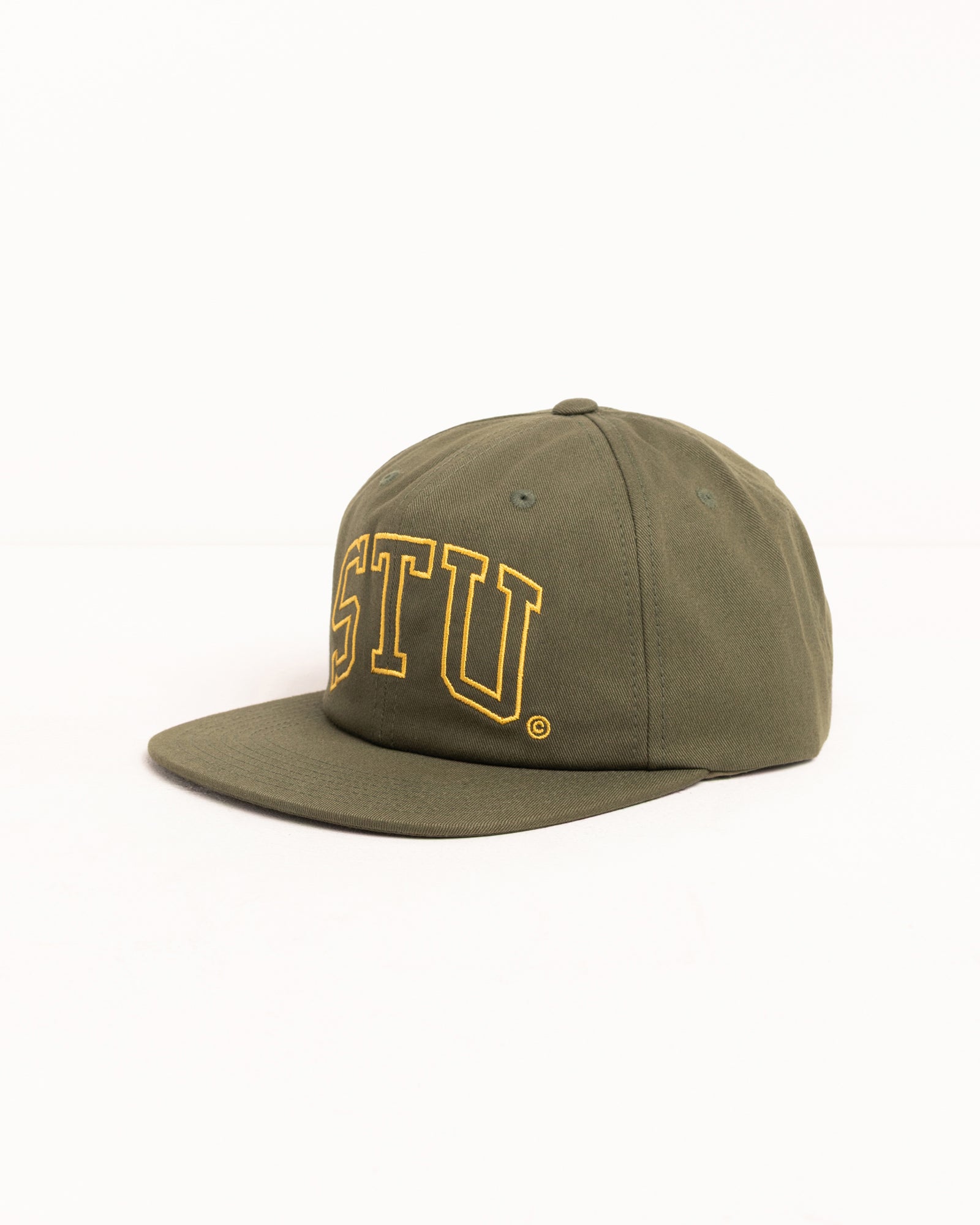 Stu Arch Strapback Cap Accessories In Olive