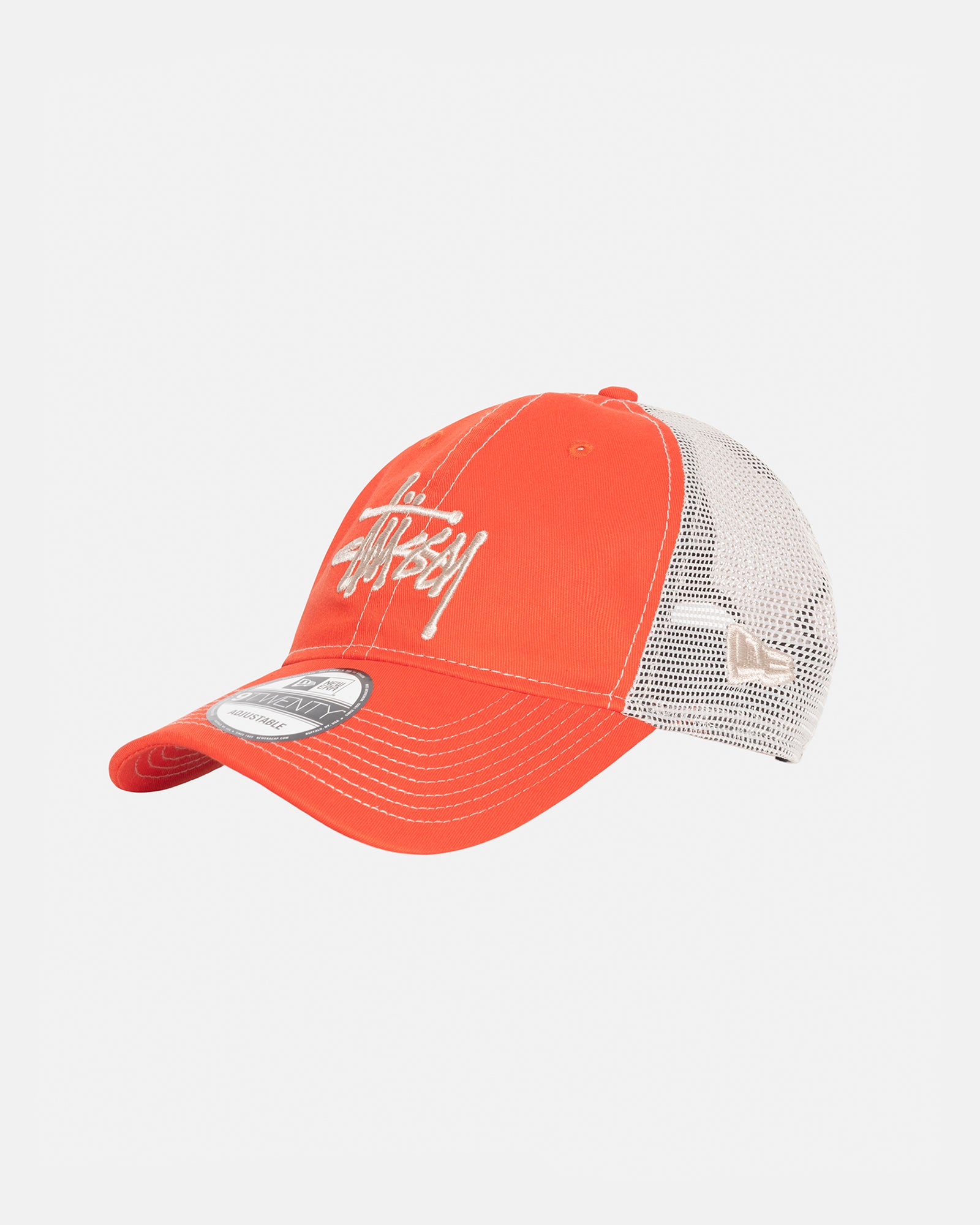 Stüssy New Era 9Twenty Basic Trucker Orange Headwear