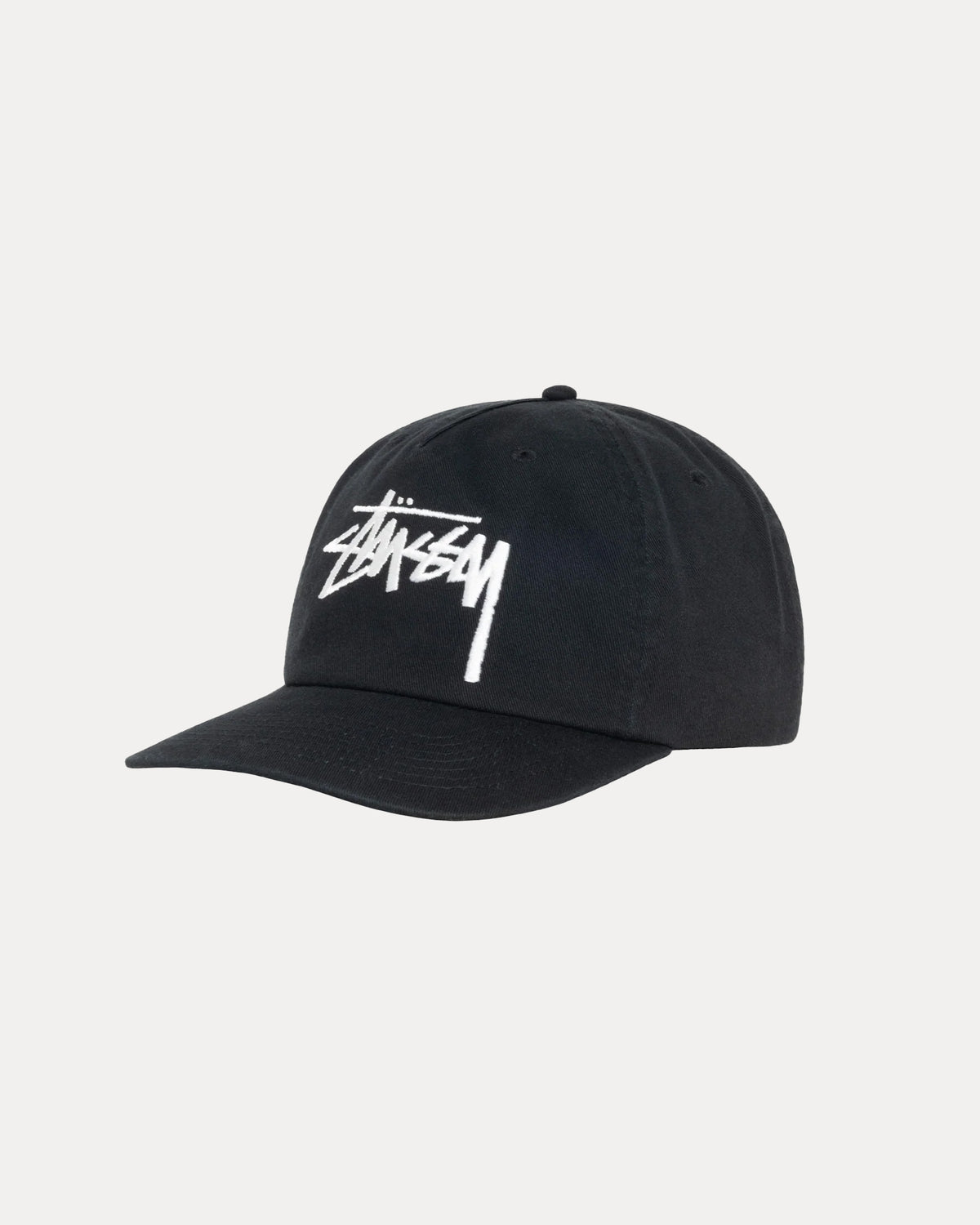 Mid-Depth Big Stock Snapback – Shadow Black | Headwear | Stüssy Japan