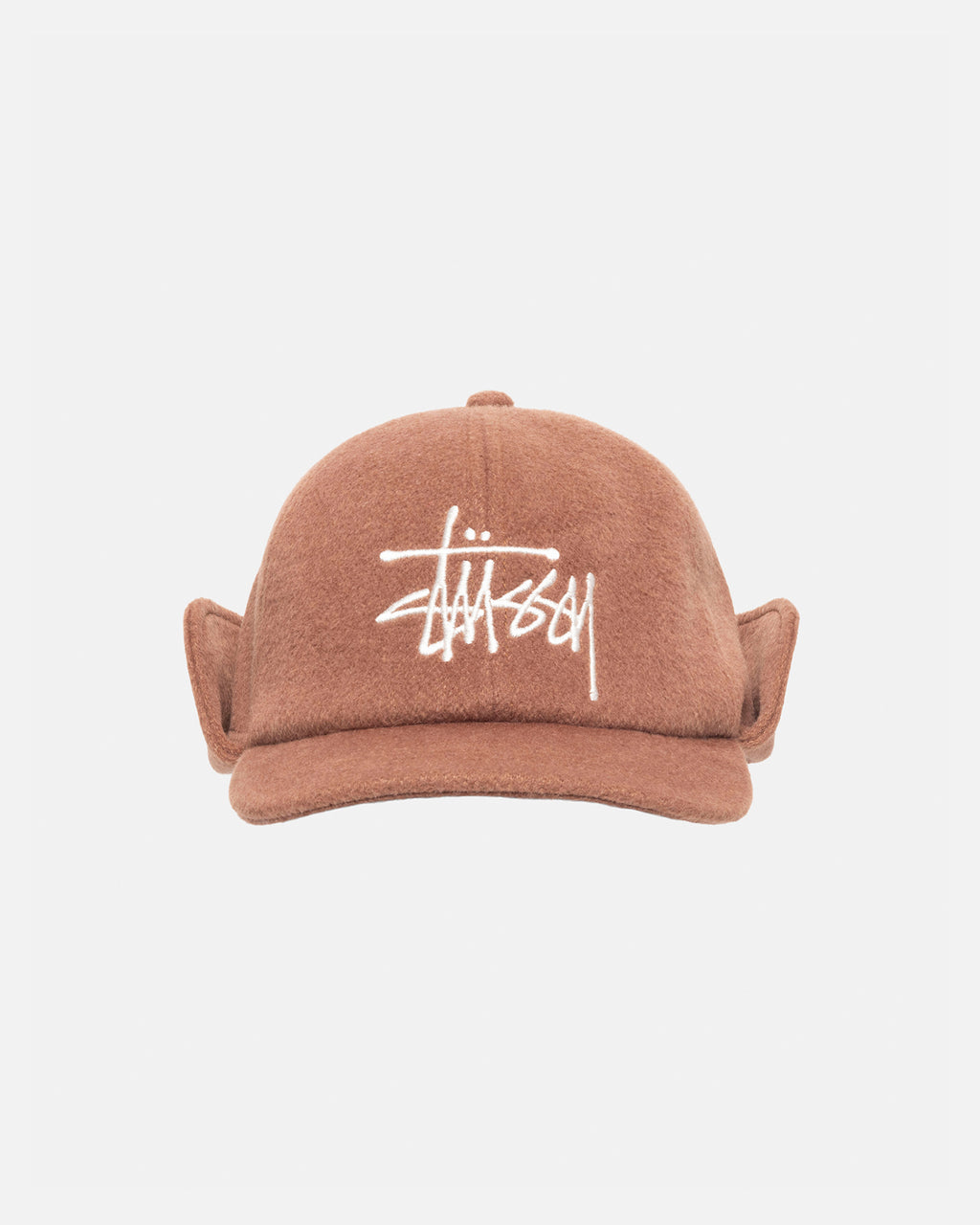 Ear Flap Wool Cap in brown Stüssy Japan