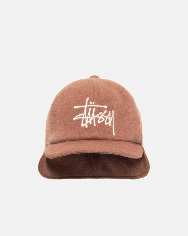 Ear Flap Wool Cap in brown Stüssy Japan