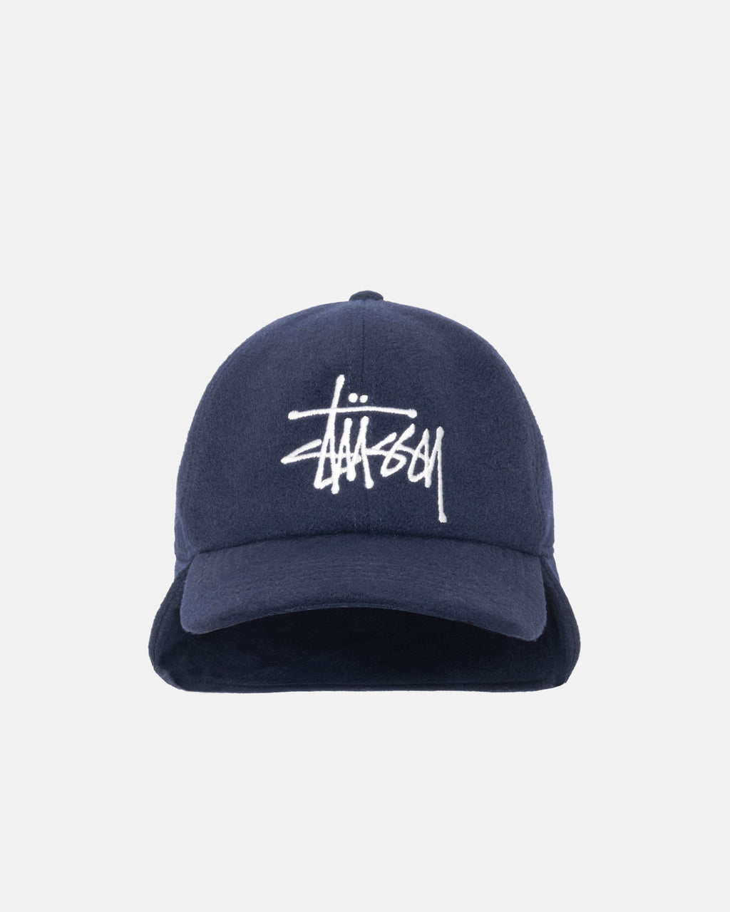 Ear Flap Wool Cap in navy Stüssy Japan