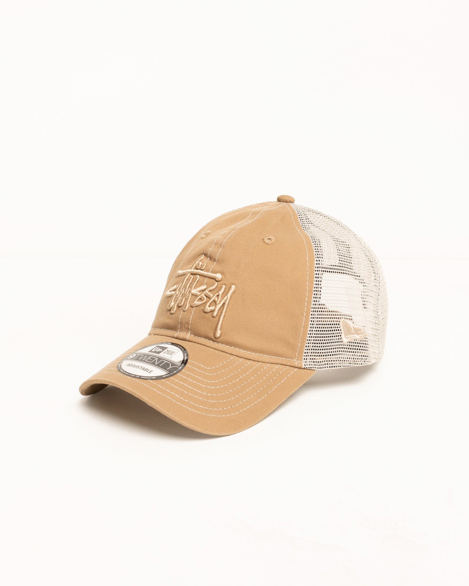帽子 NEW ERA 9TWENTY WASHED BASIC TRUCKER New Era 9TWENTY Tonal Basic Trucker – Khaki | Headwear | Stüssy Japan