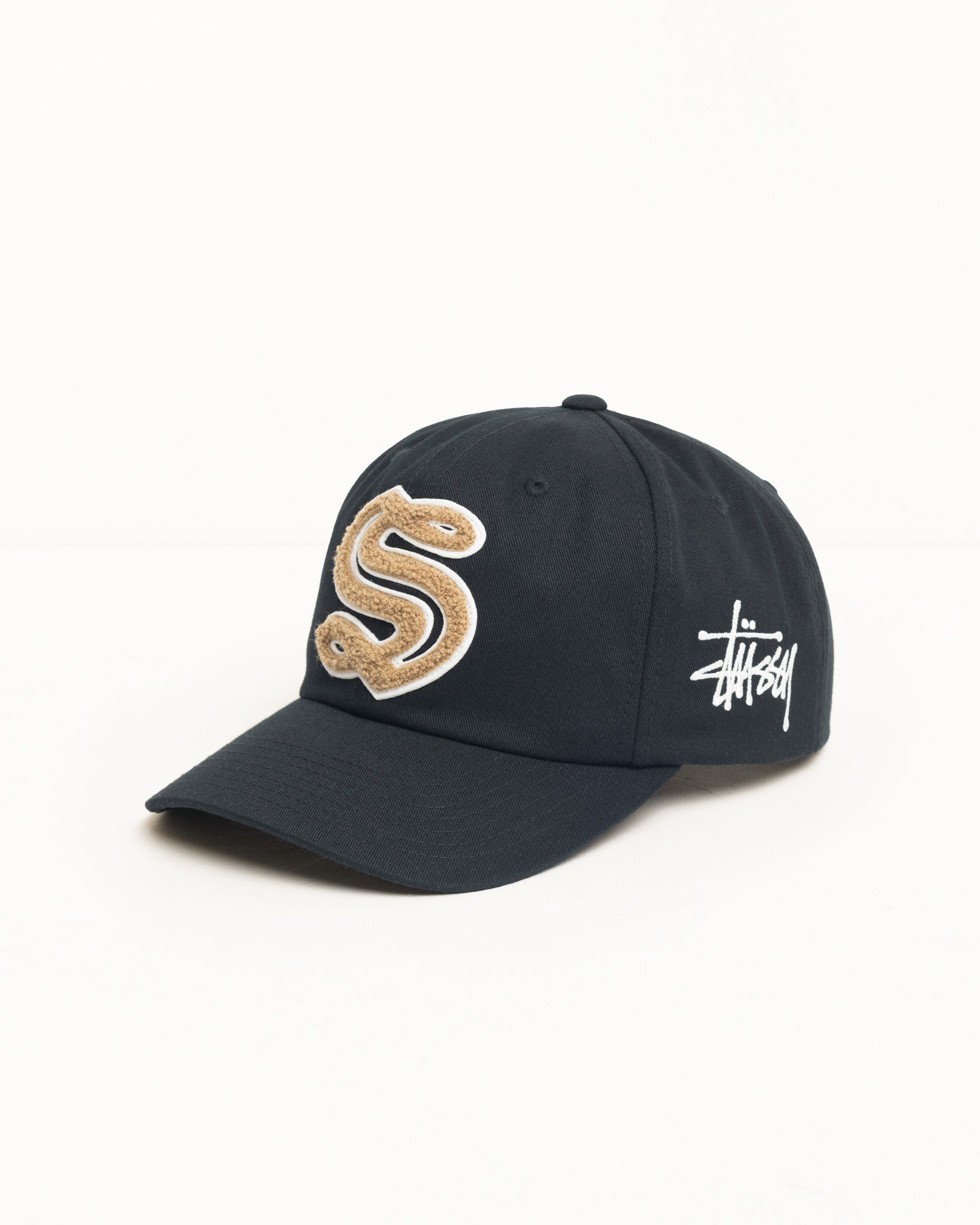 Mid-Depth Chenille S Snapback – Black | Headwear | Stüssy Japan