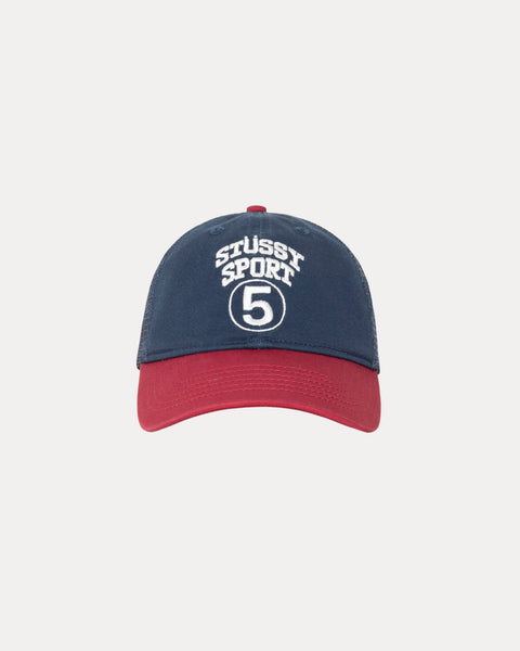 Lp Stussy Sport 5 Trucker Cap Accessories In Navy