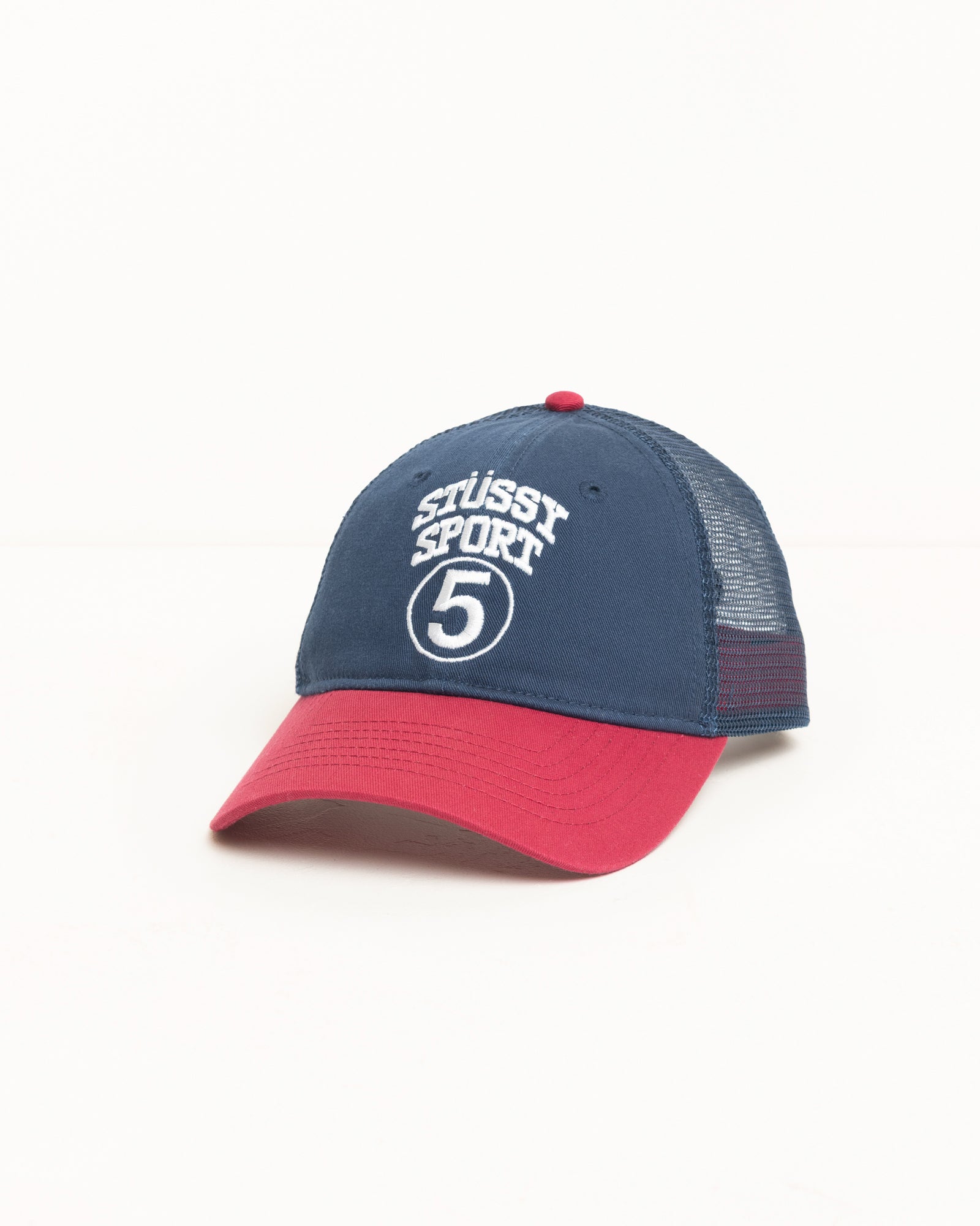Lp Stussy Sport 5 Trucker Cap Accessories In Navy