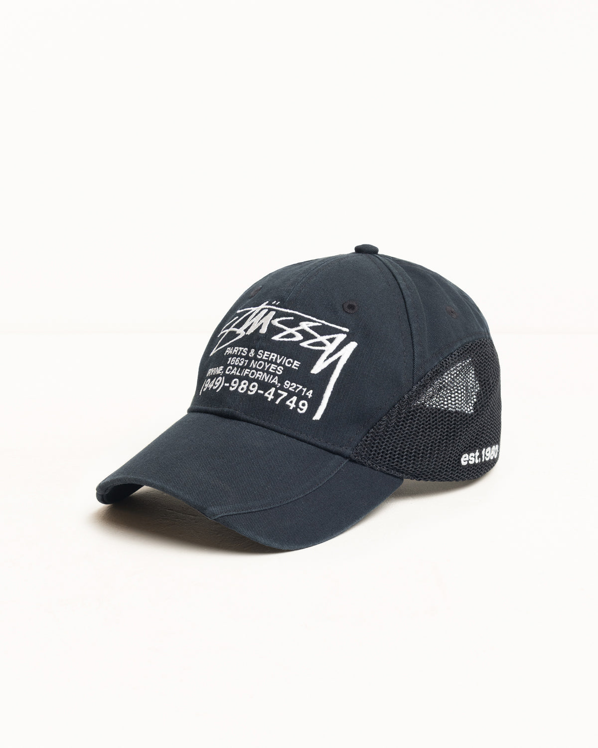 Parts & Service Mesh Cap – Black | Headwear | Stüssy Japan