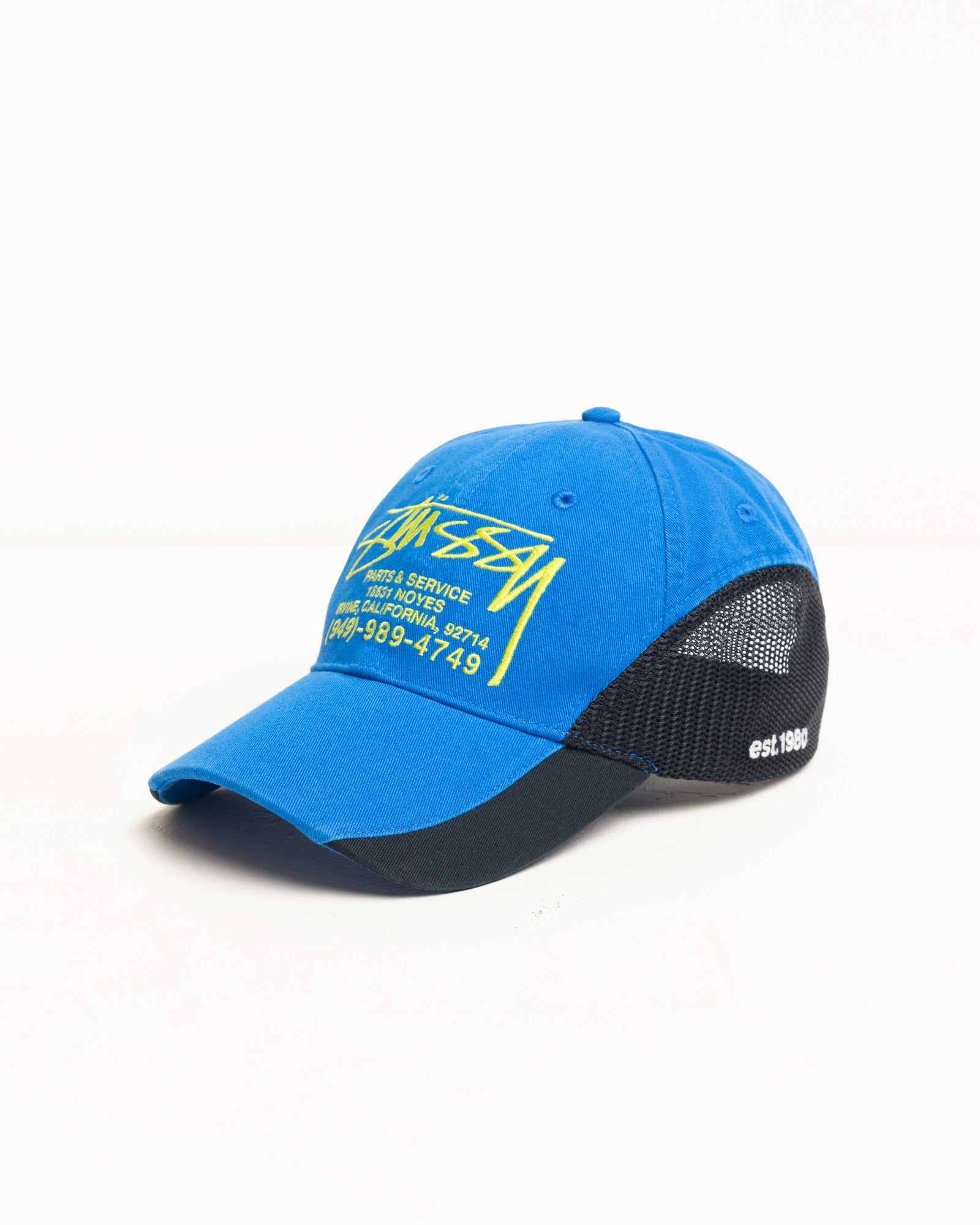 Parts & Service Mesh Cap – Blue | Headwear | Stüssy Japan
