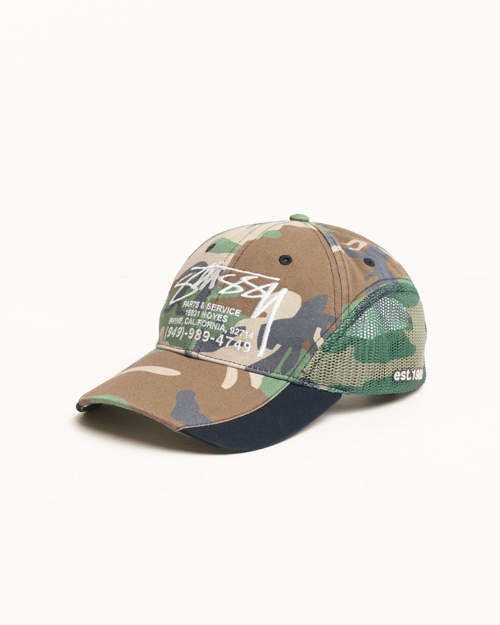 Parts & Service Mesh Cap – Camo | Headwear | Stüssy Japan