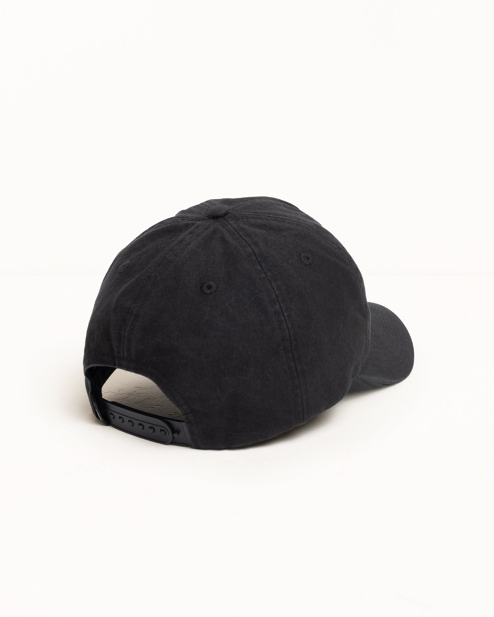 Mid-Depth Workgear Waxed Snapback – Black | Headwear | Stüssy Japan