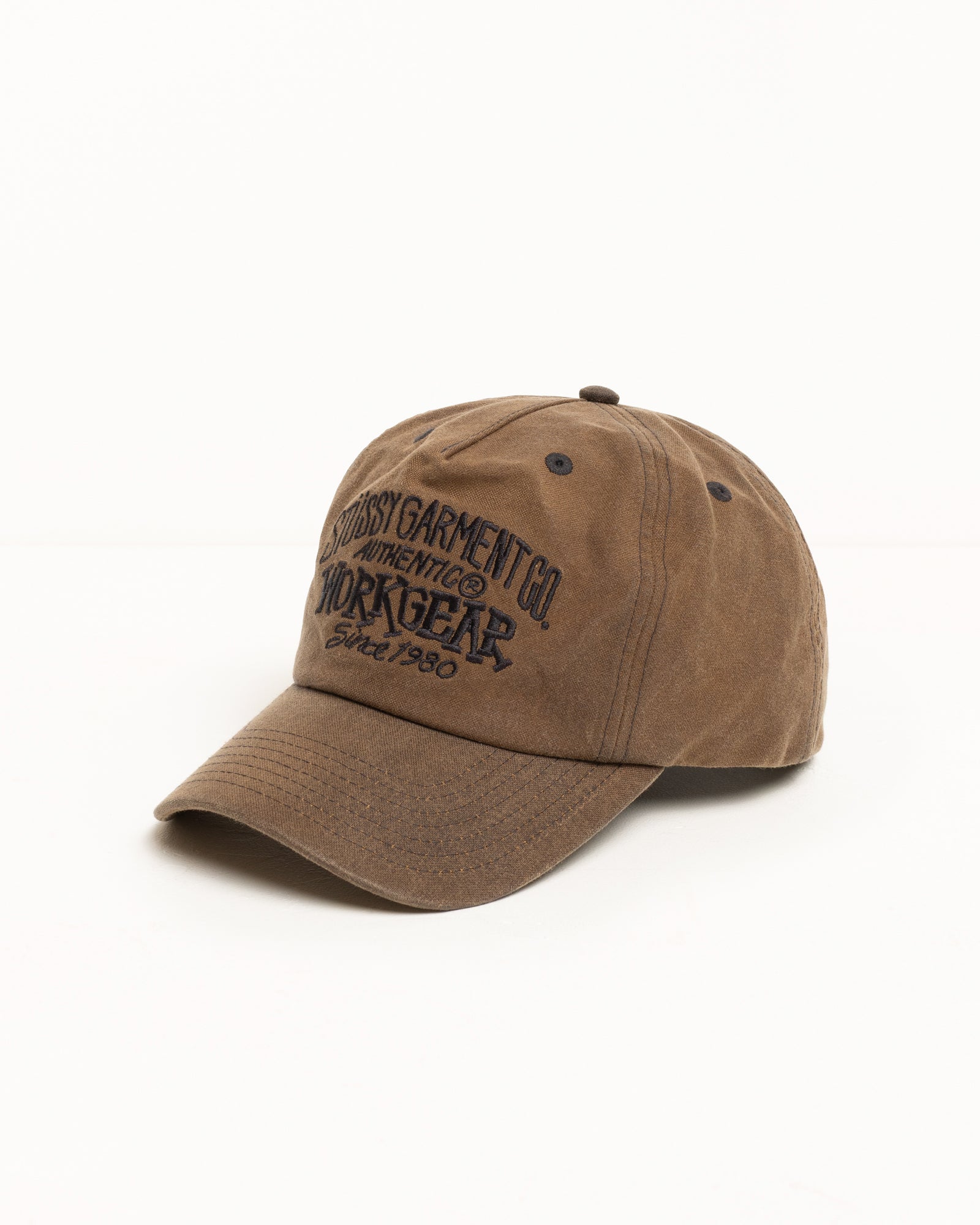 帽子 stussy MID-DEPTH WORKGEAR WAXED SNAPBACK Mid-Depth Workgear Waxed Snapback – Brown | Headwear | Stüssy Japan