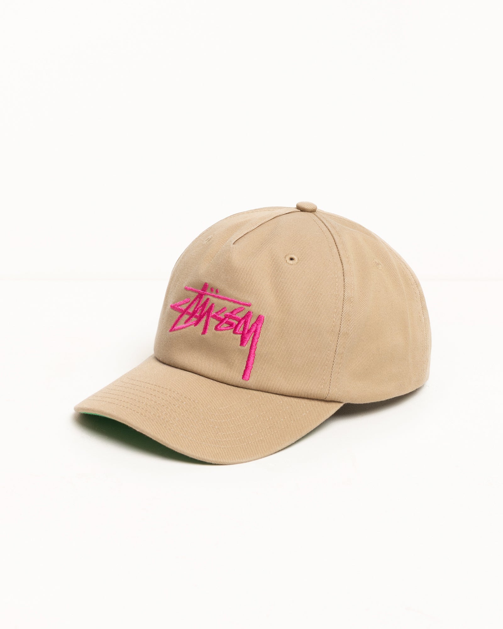 Mid-Depth Big Stock Snapback – Khaki | Headwear | Stüssy Japan