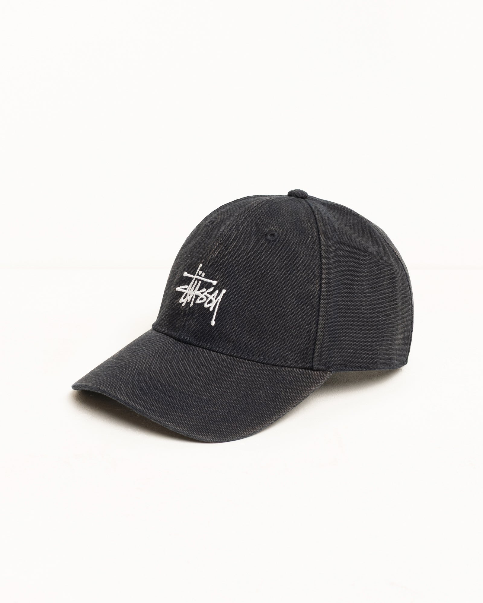Basic Stüssy Cap Washed Canvas – Black | Headwear | Stüssy Japan