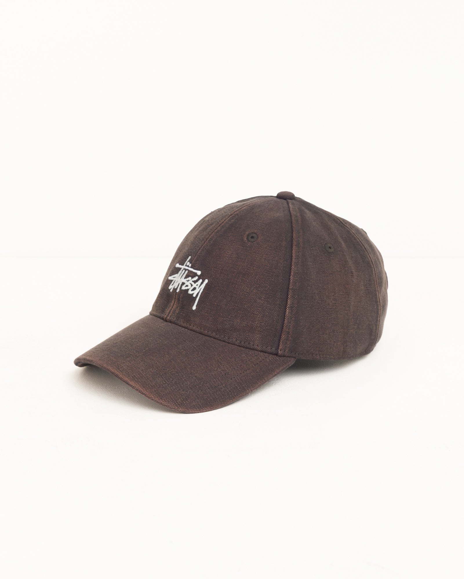Washed Basic Stüssy Cap - Brown | Headwear | Stüssy Japan