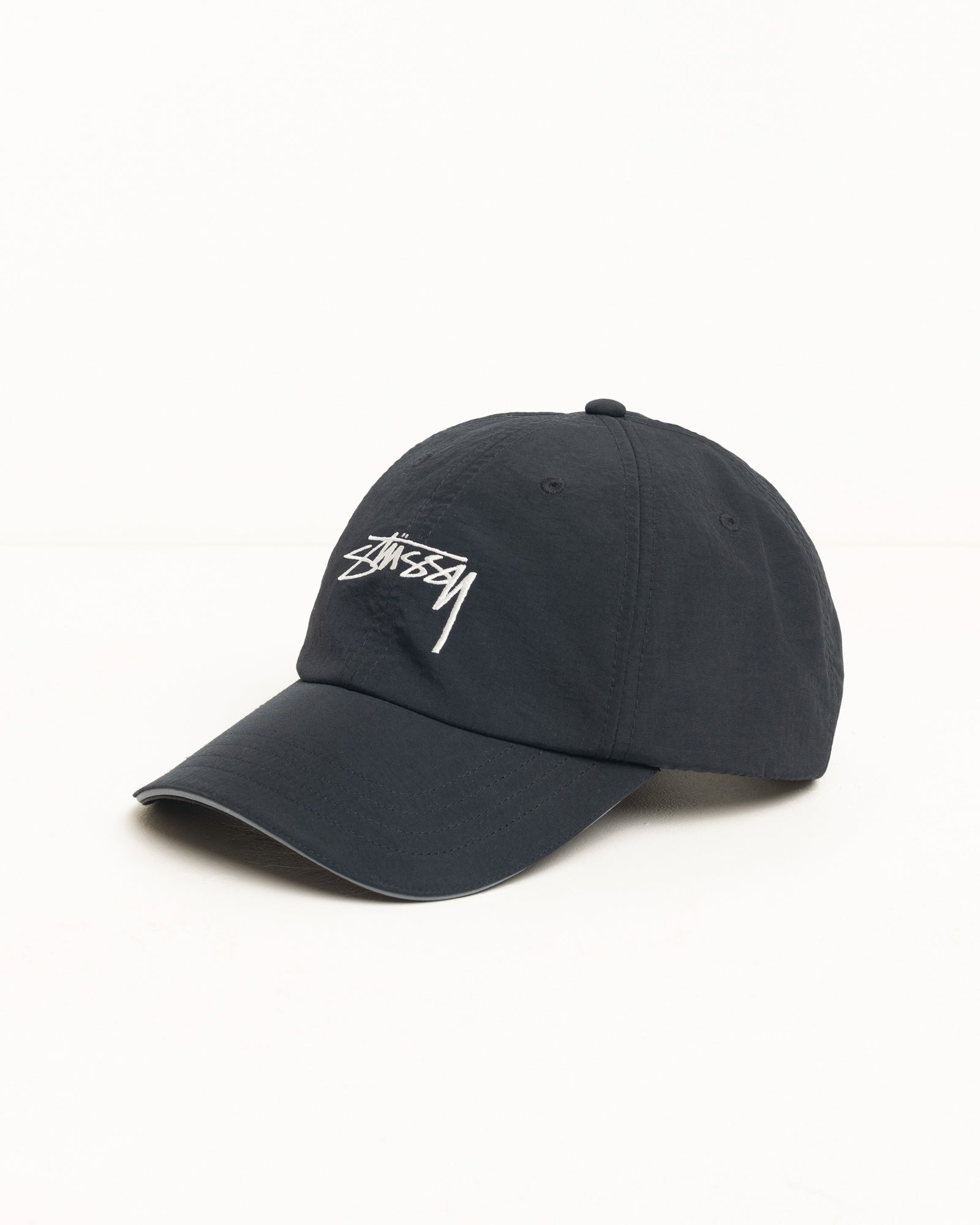 Smooth Stock Nylon Sport Cap – Black | Headwear | Stüssy Japan
