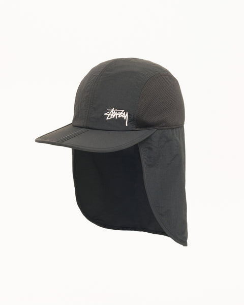 Foldable Shade Hat Unisex In Black