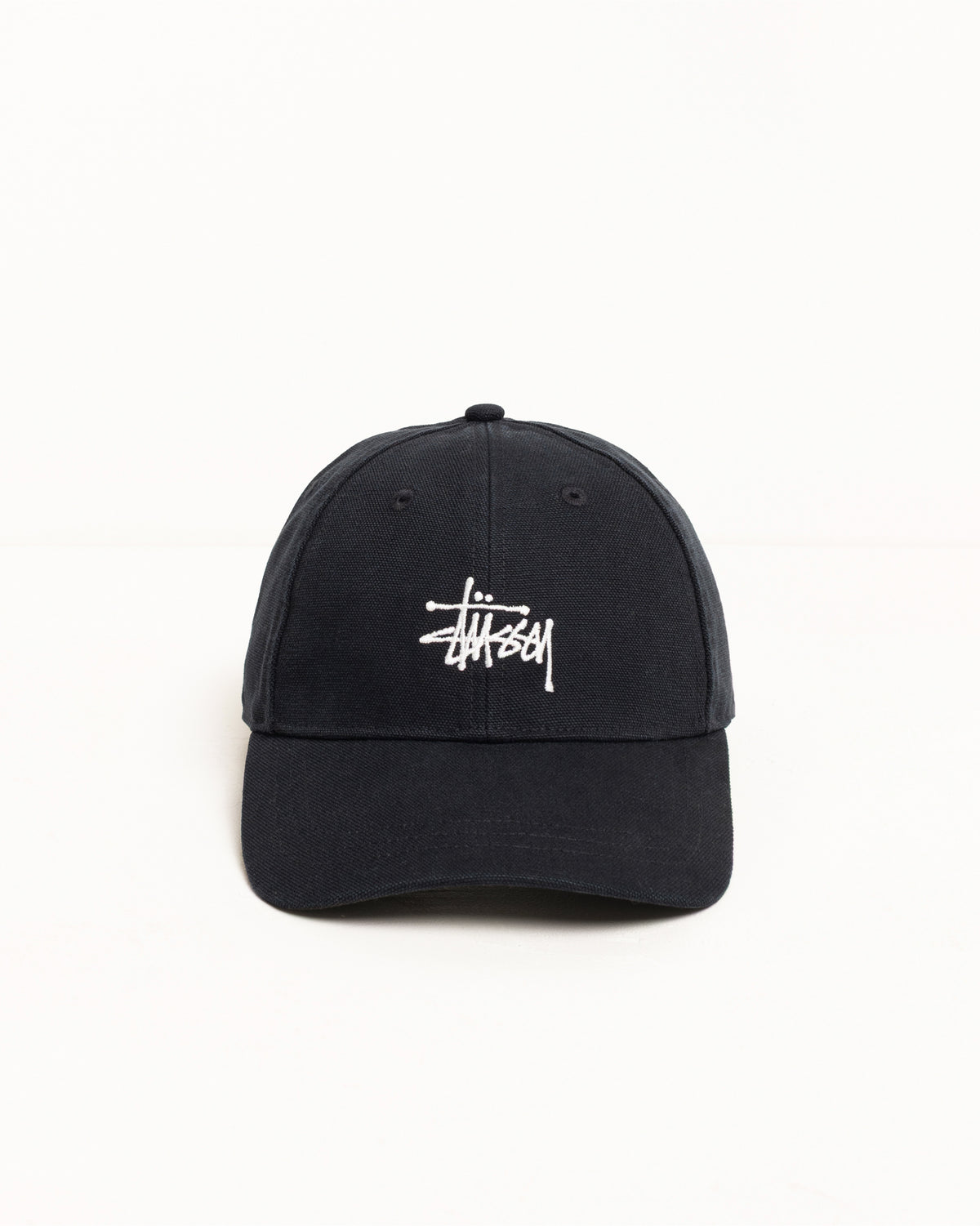Basic Stüssy Cap Canvas – Black | Headwear | Stüssy Japan