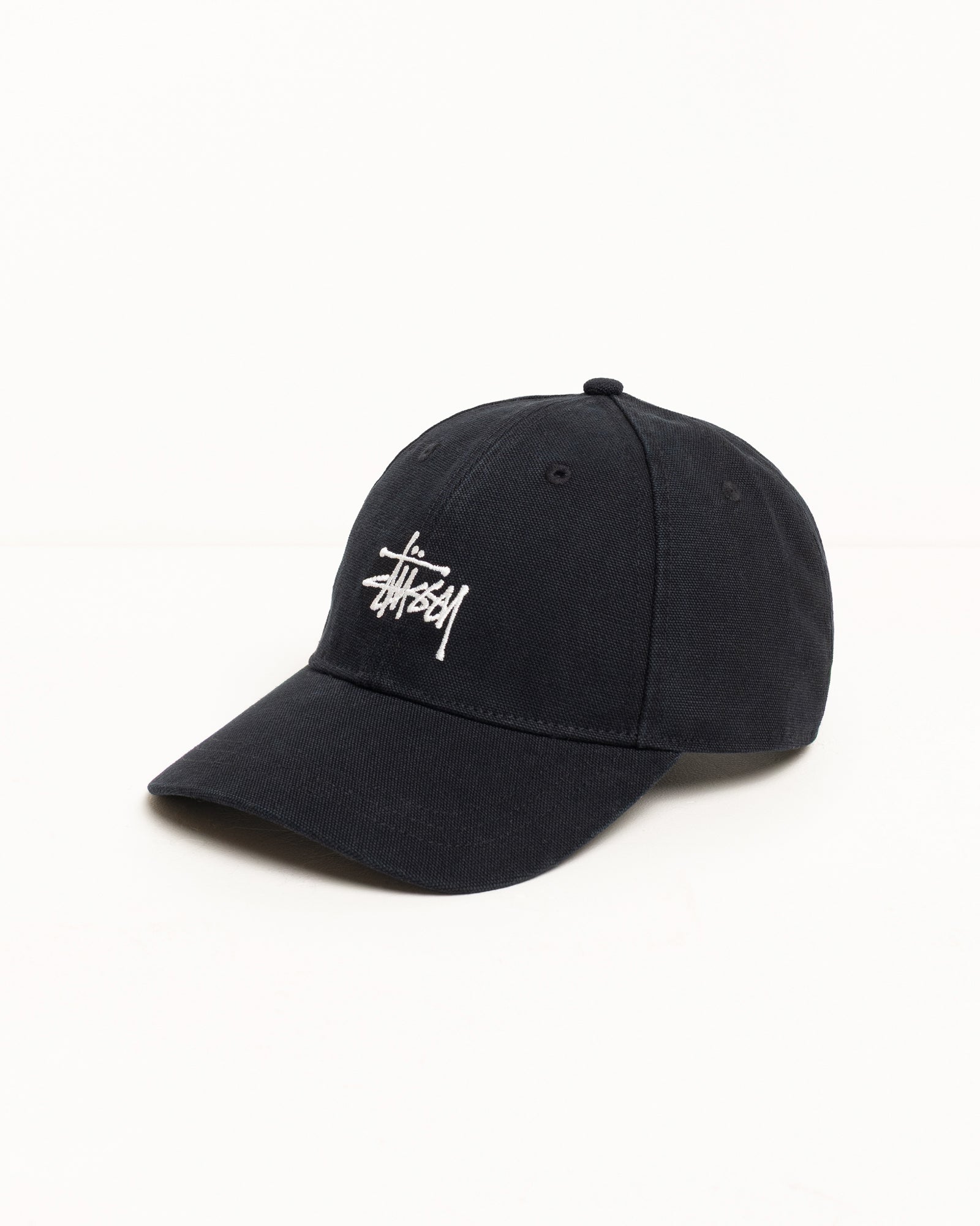 Basic Stüssy Cap Canvas – Black | Headwear | Stüssy Japan