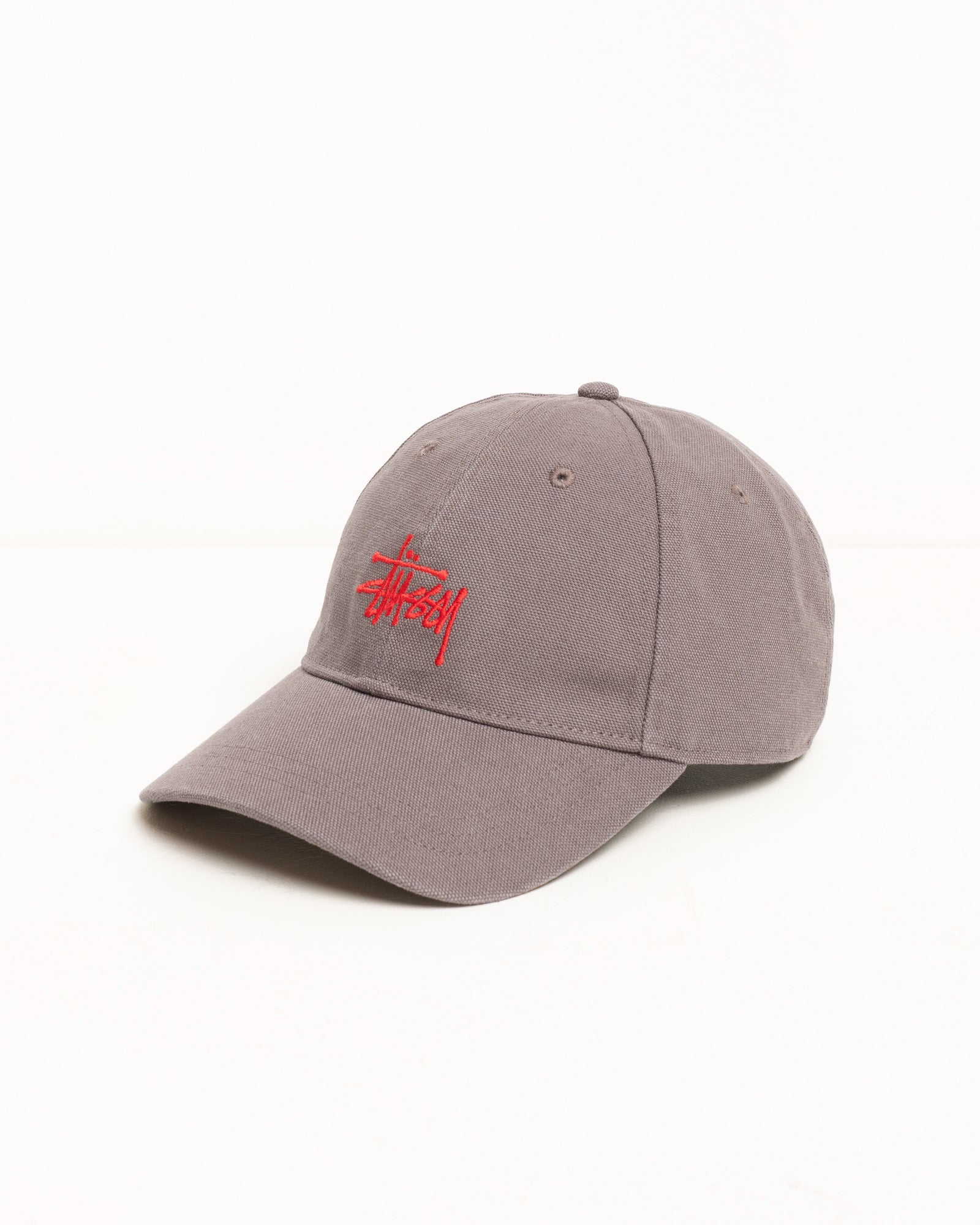 Basic Stüssy Cap Canvas – Grey | Headwear | Stüssy Japan