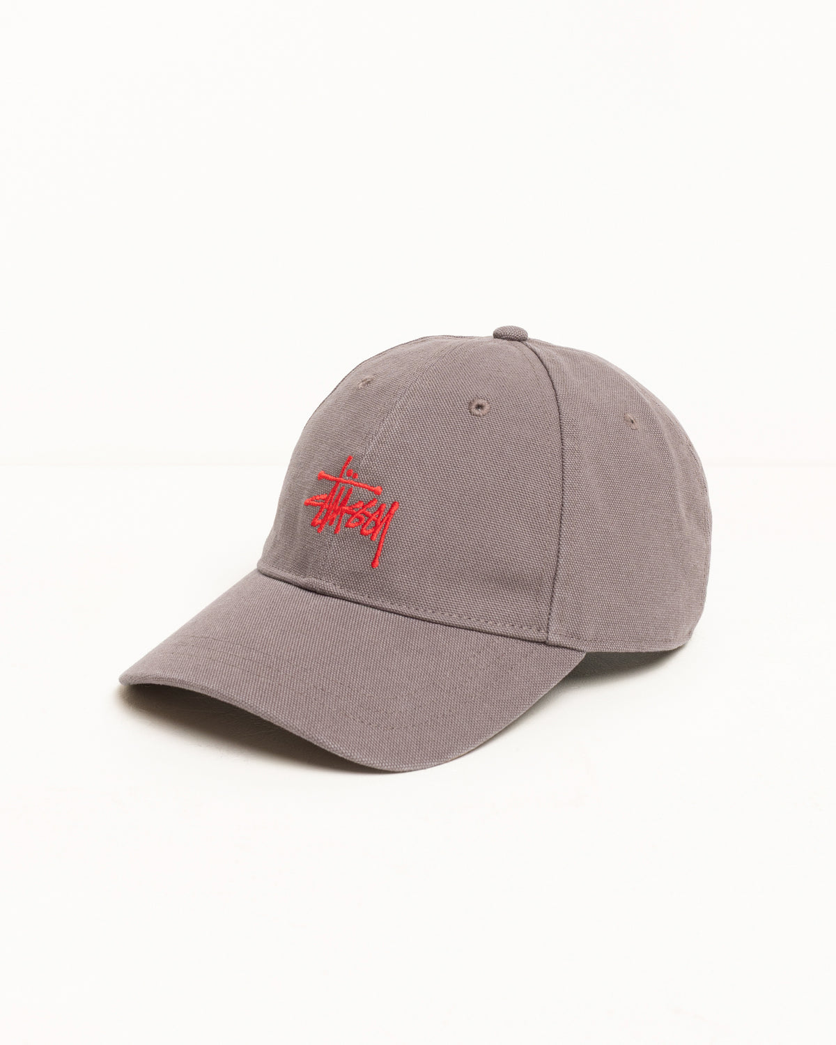 Basic Stüssy Cap Canvas – Grey | Headwear | Stüssy Japan