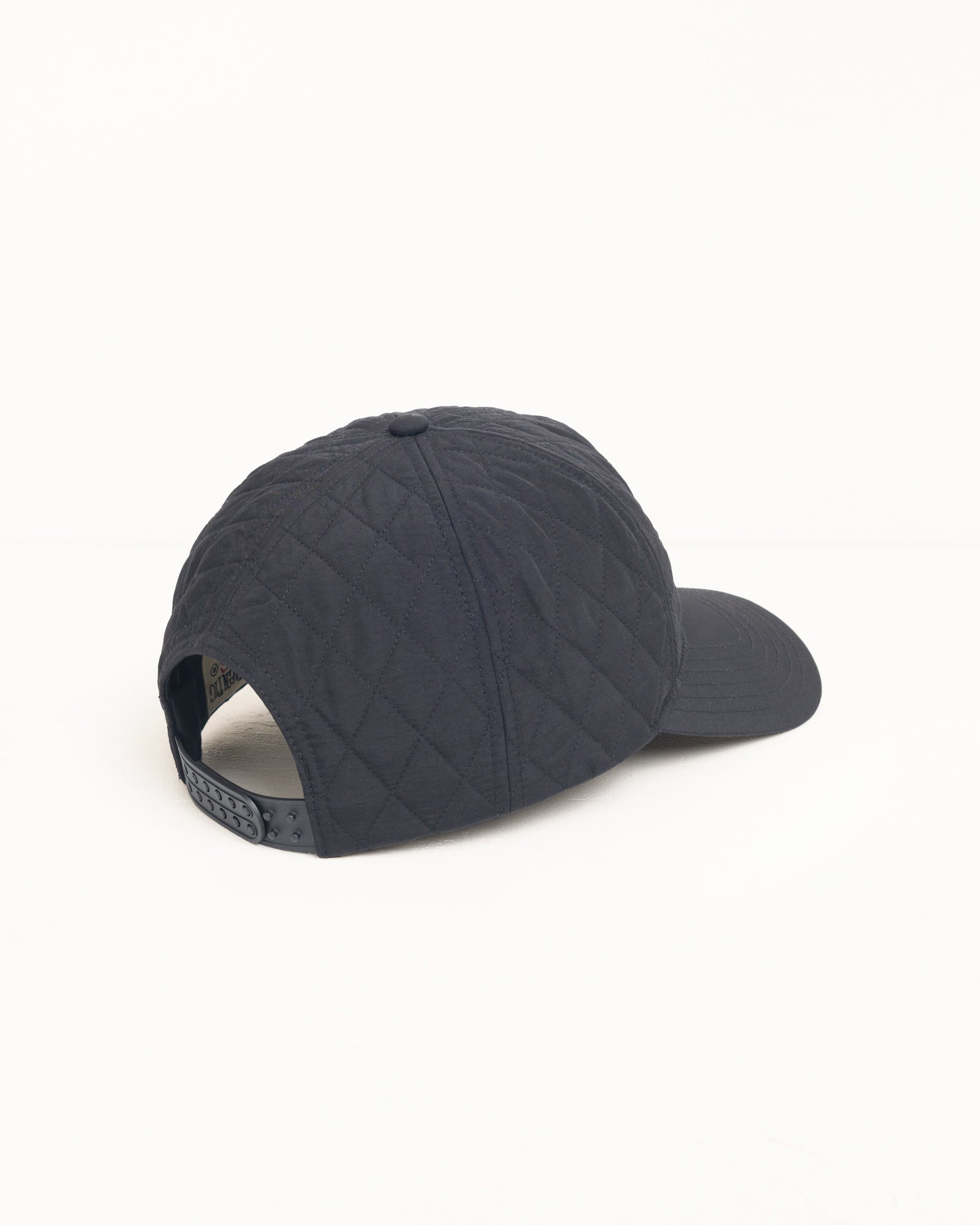 Quilted Surfwalk Snapback Cap - Black | Headwear | Stüssy Japan