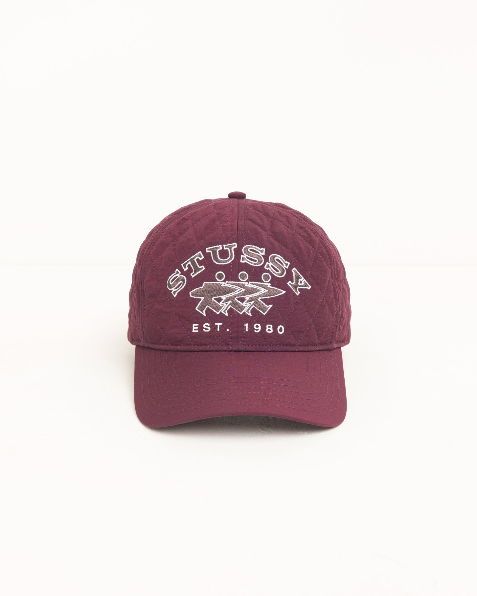 Md Quilted Surfwalk Cap Unisex In Wine | hero:main:collection:new-arrivals,shirts,tops-shirts,all,tees,outerwear,denim,knits,accessories,sunglasses,hoodies,sweats,mens-hoodies-sweatshirts,shorts,pants,bottoms,crew-sweats,zip-ups,swim,sweatpants,graphics,lazy-tees,swim,basic-9twenty,button-ups,shorts,cargos,denim-jeans,bottoms,bags,belts,wearables,gear,footwear,button-ups,basic-tops,jerseys,big-ol,classics,slim,jackets,all, | product-card-slider