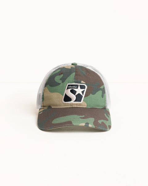 Lp Star Ripstop Cap Unisex In Woodland Camo