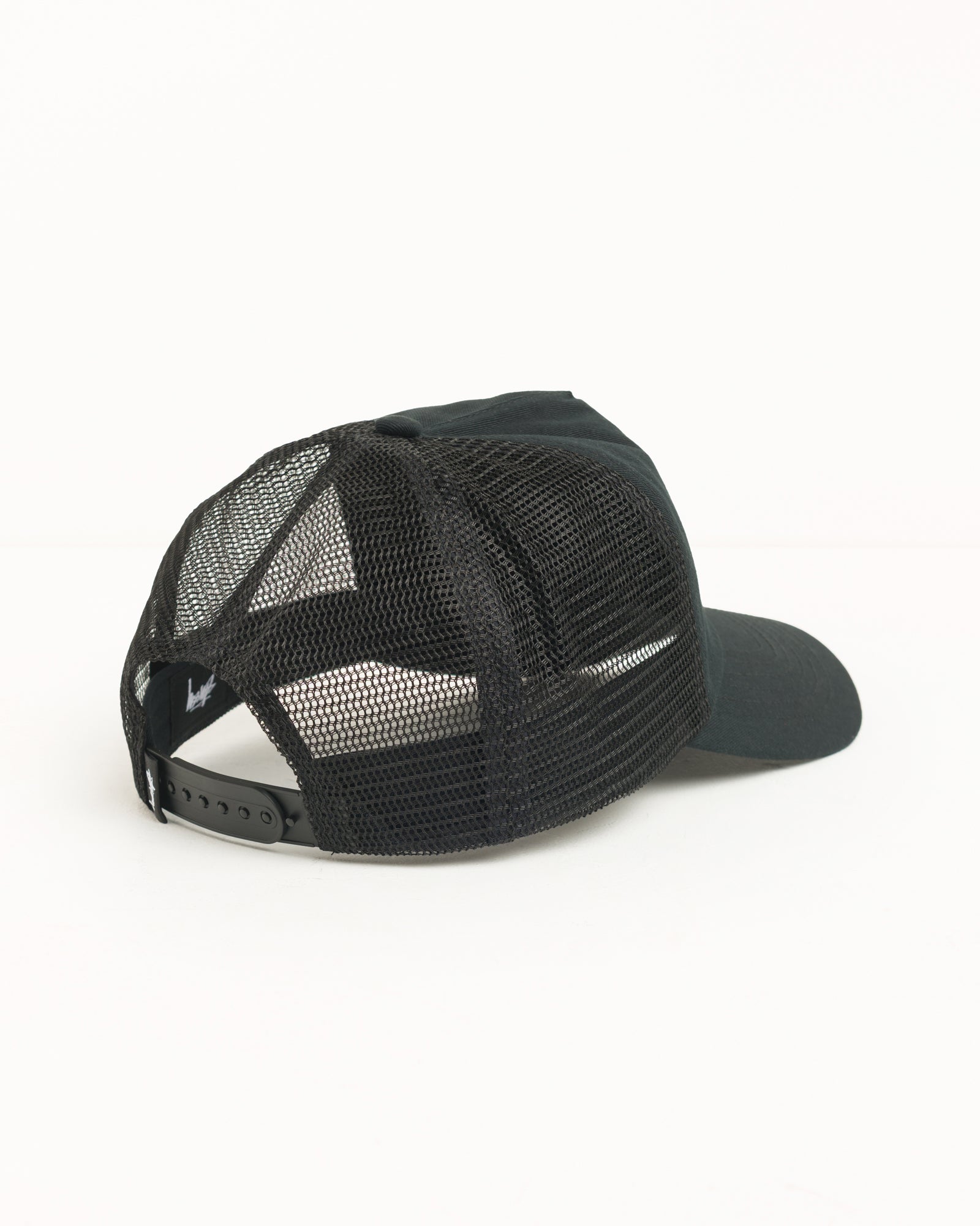 S Crown Trucker - Black | Headwear | Stüssy Japan