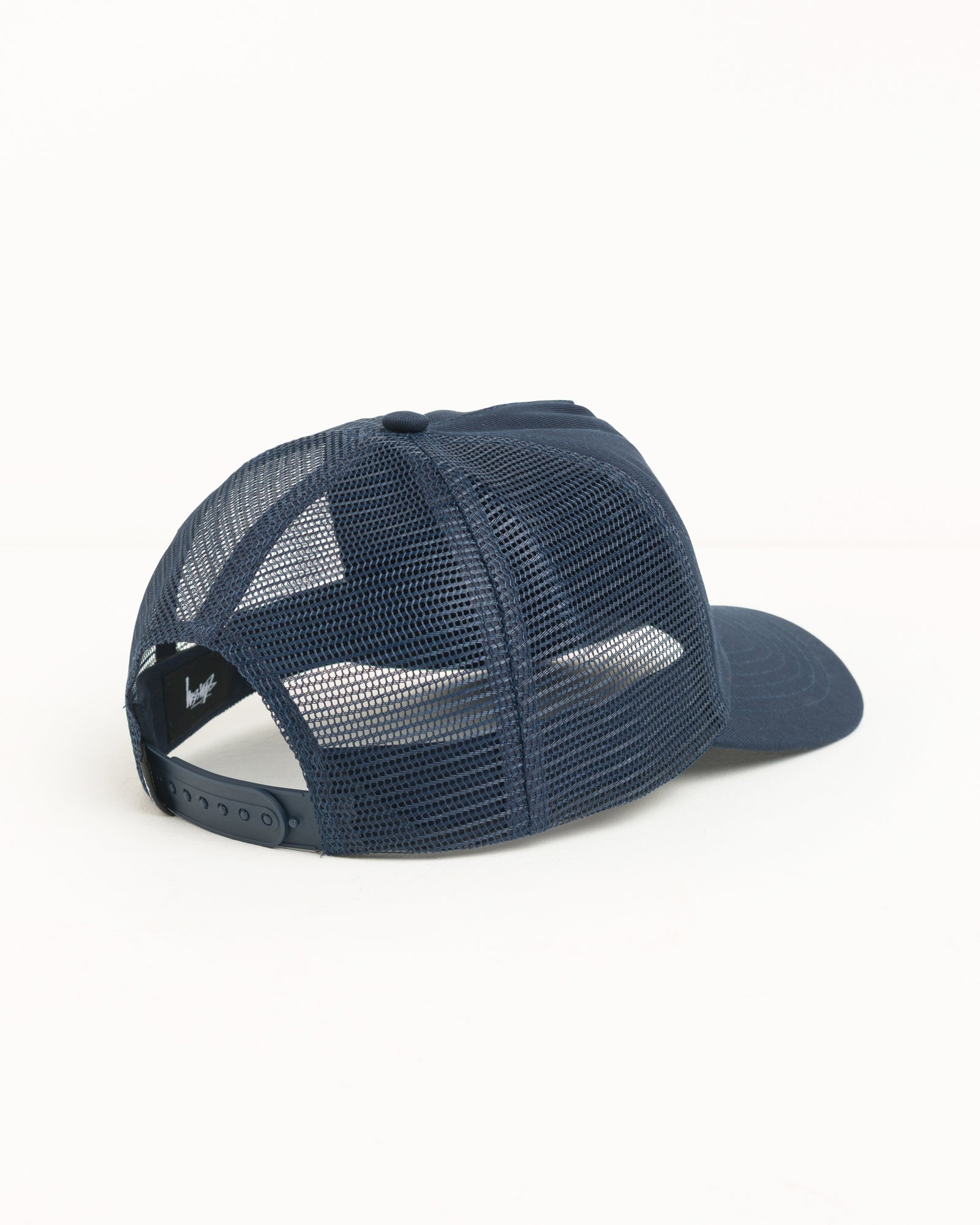 S Crown Trucker - Navy | Headwear | Stüssy Japan