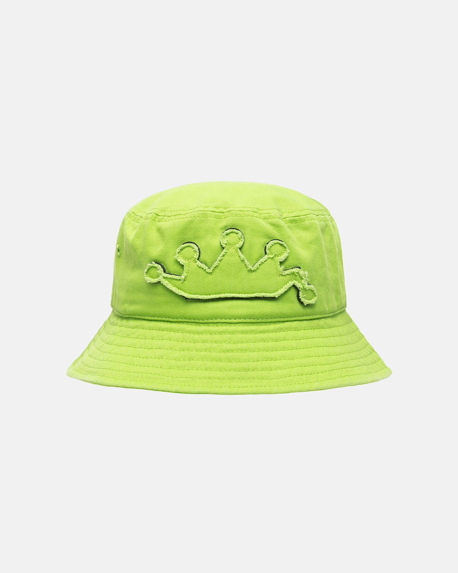 Stüssy Bucket Hat Crown Applique Lime Headwear