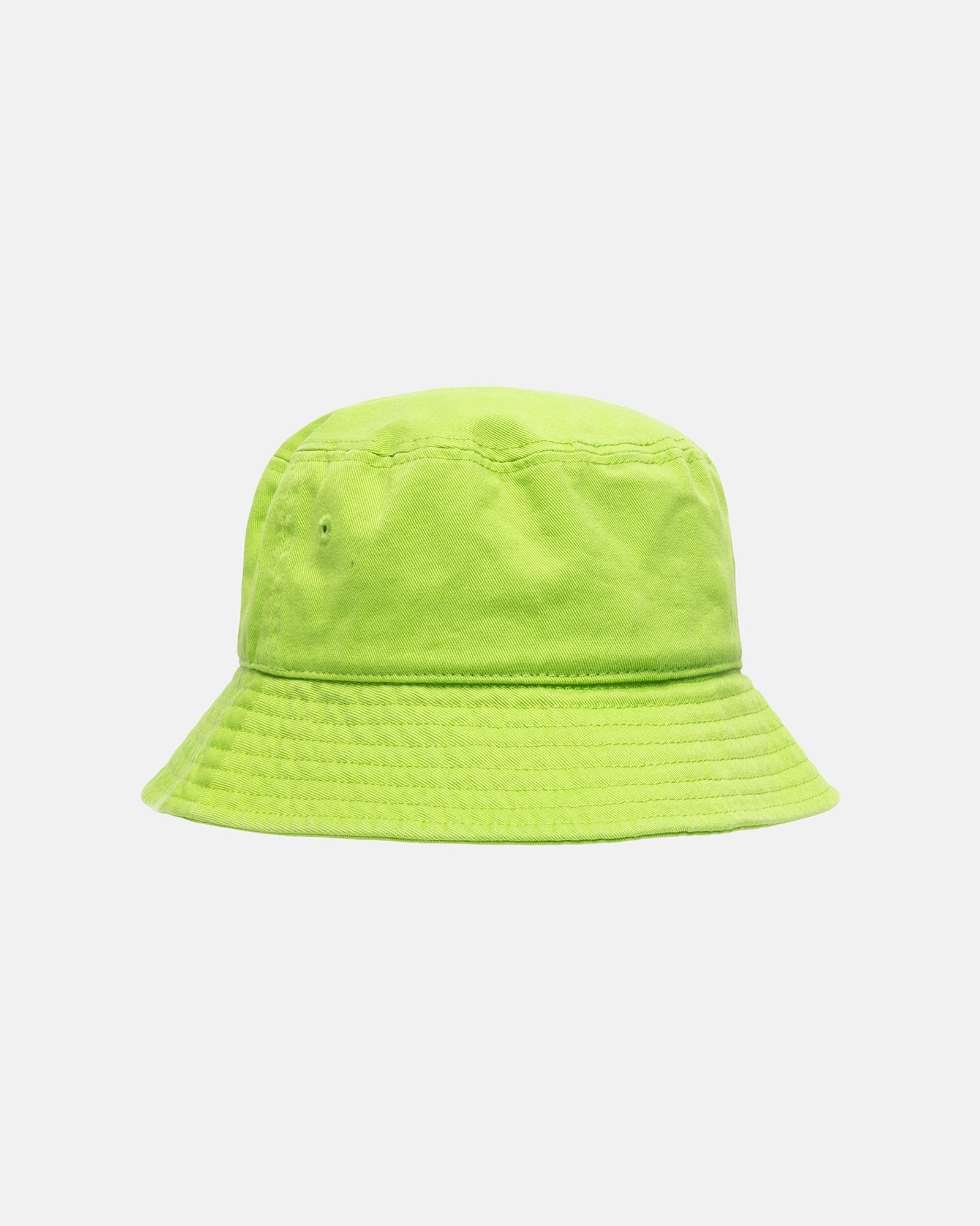 Stüssy Bucket Hat Crown Applique Lime Headwear