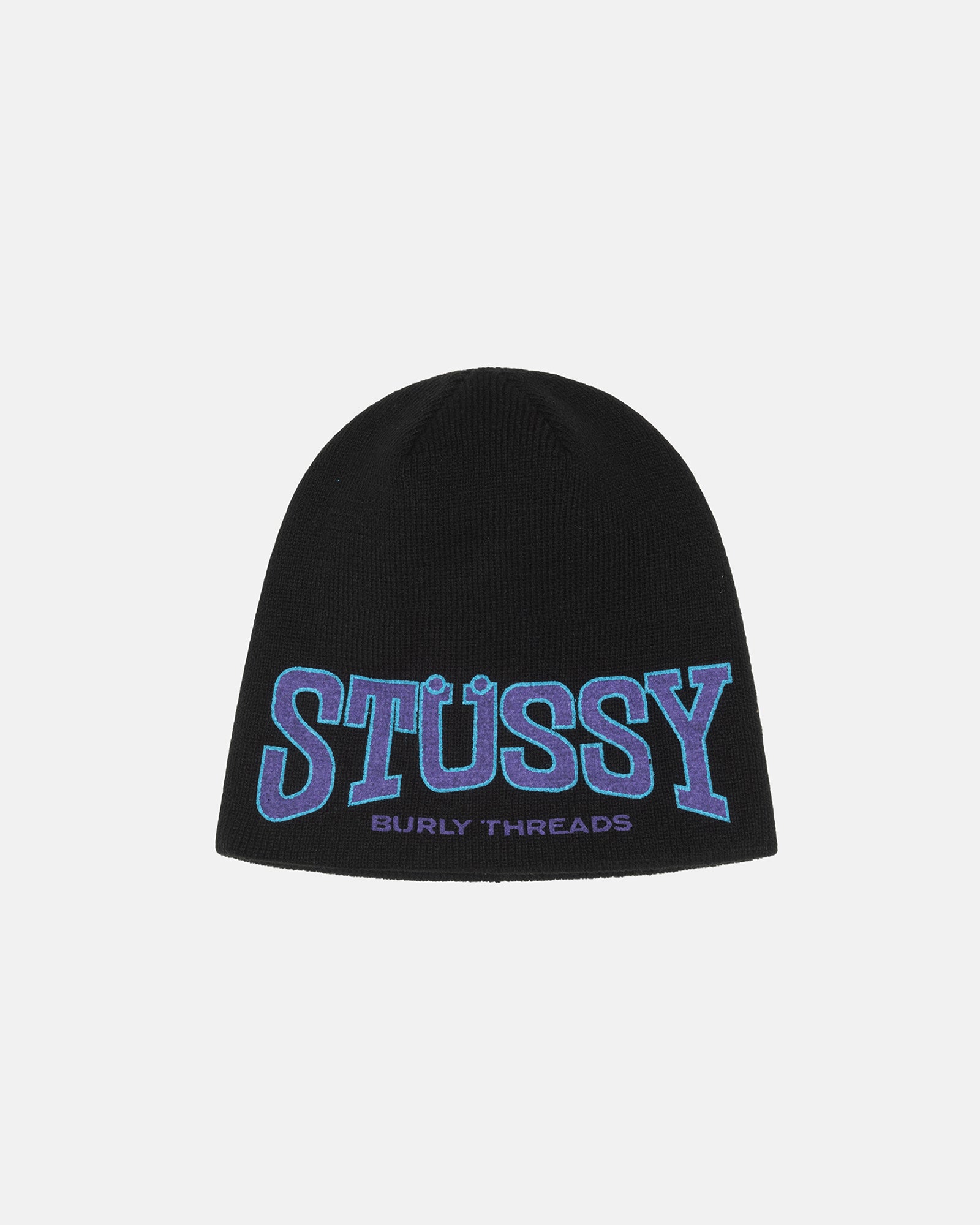 Stüssy Skullcap Burly Threads Black Headwear