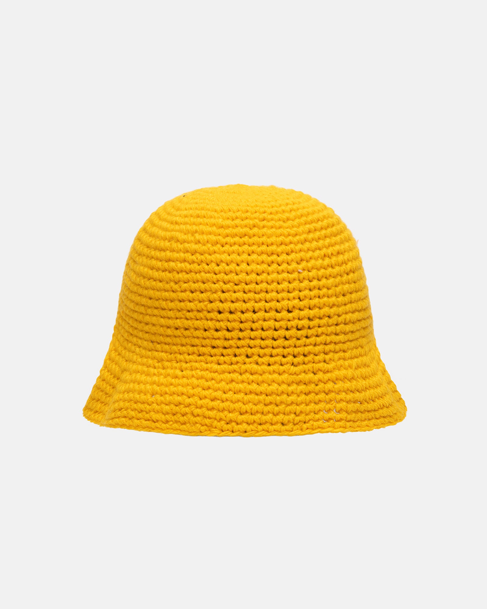 Stüssy Bucket Hat Swirly S Knit Yellow Headwear