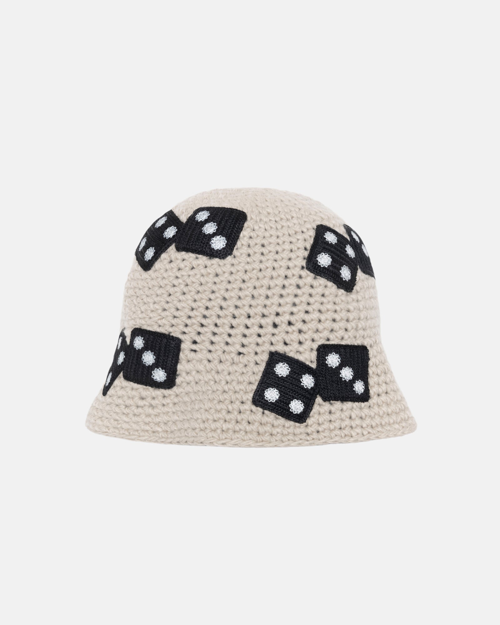 Stüssy Bucket Hat Dice Knit Light Grey Headwear