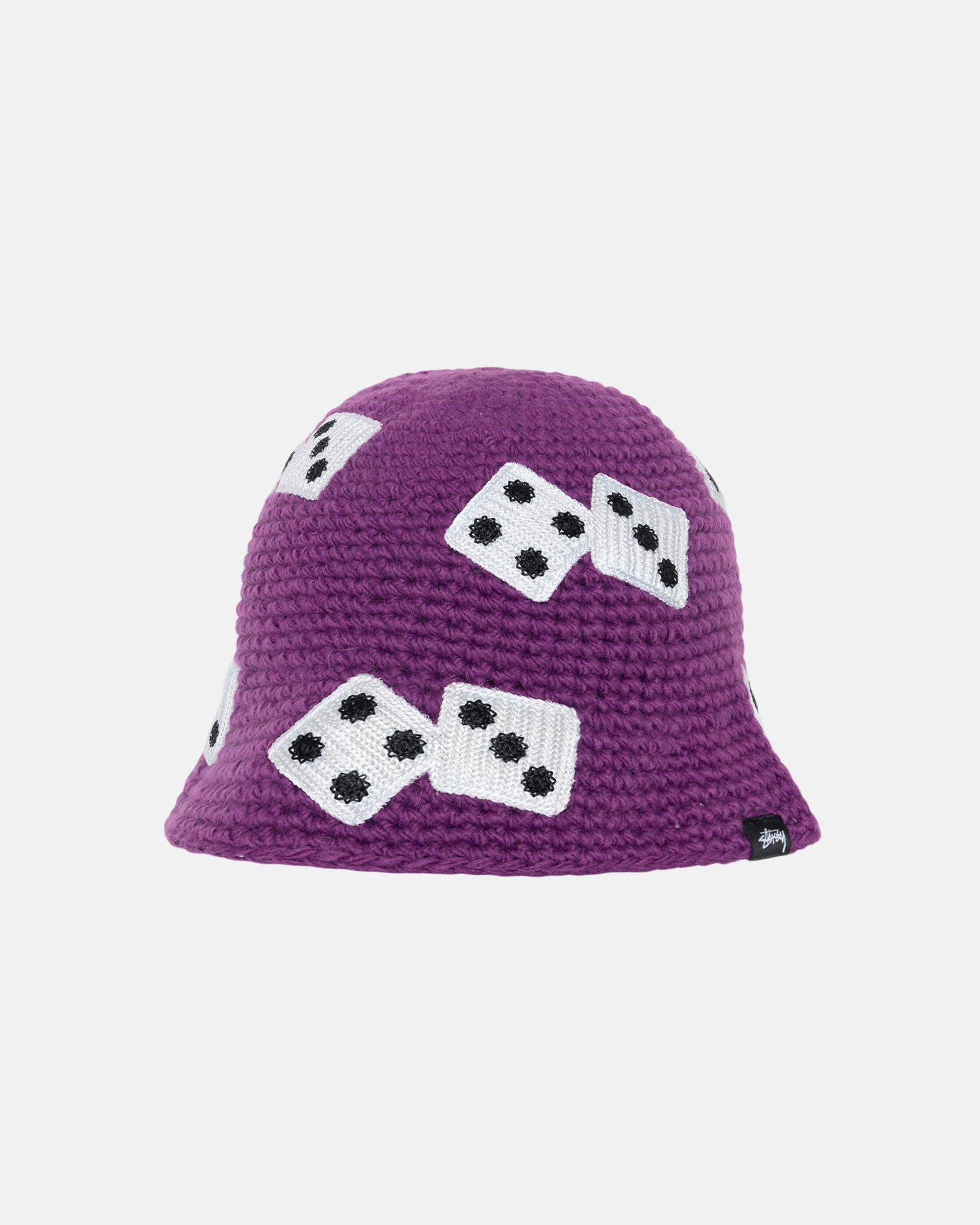 Stüssy Bucket Hat Dice Knit Purple Headwear