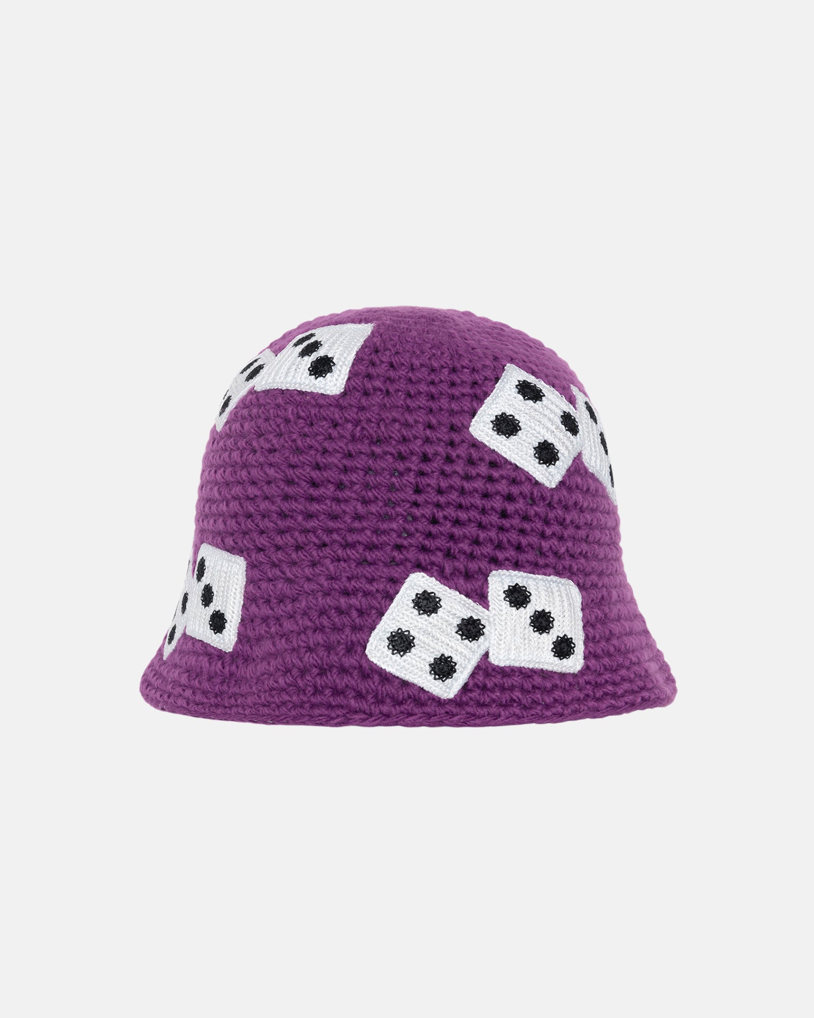 Stüssy Bucket Hat Dice Knit Purple Headwear
